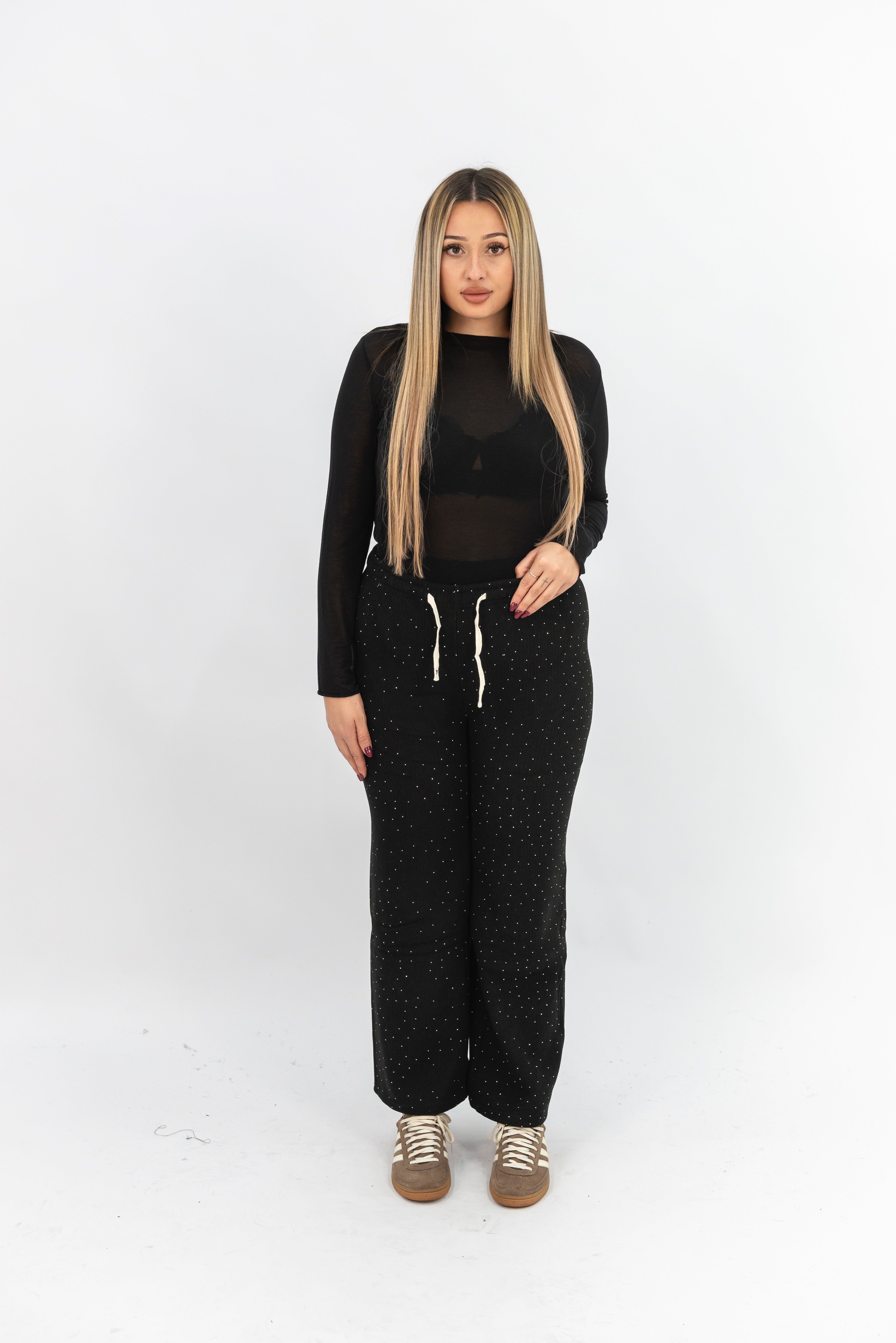 Panta Ciniglia Strass