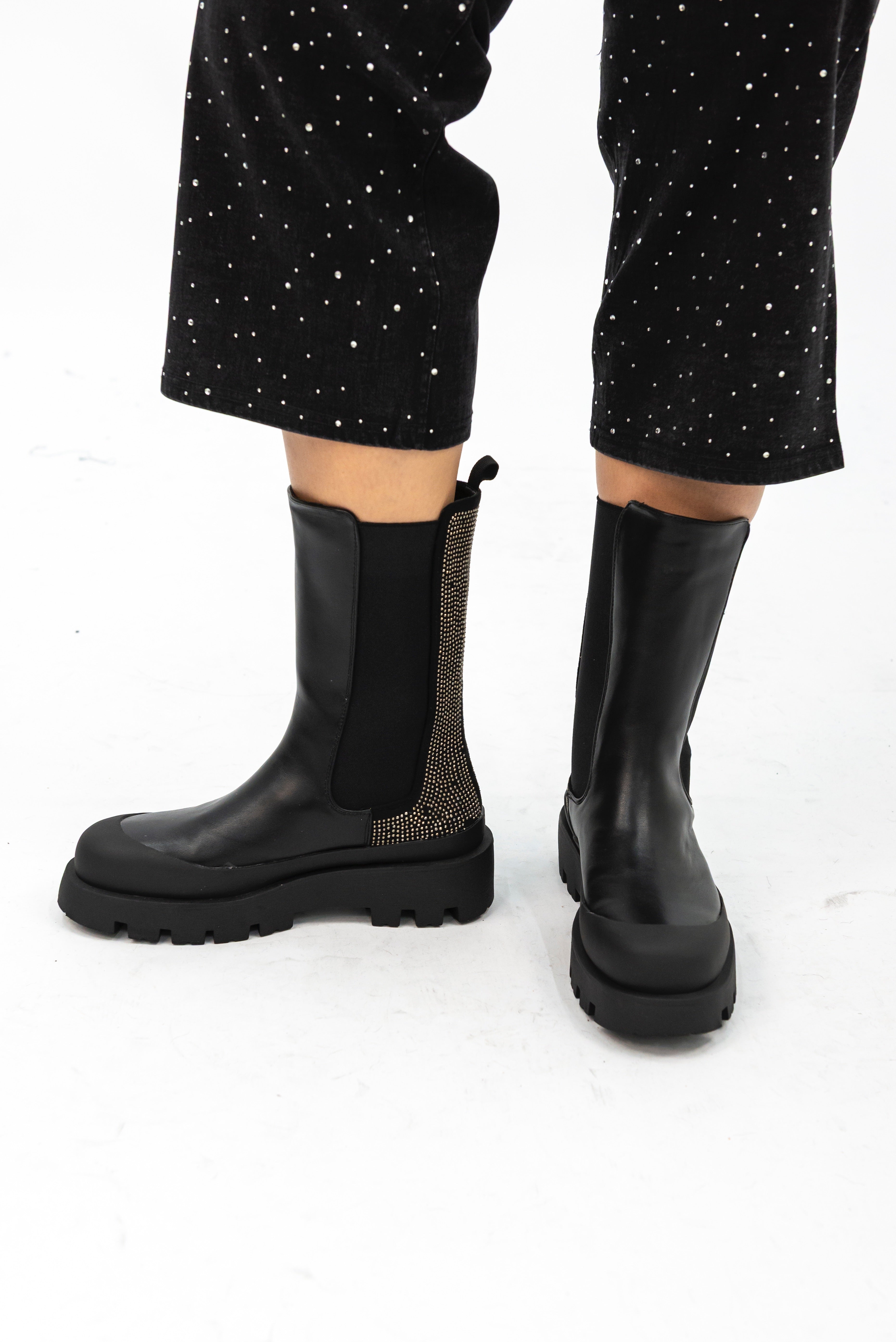 Stivale Con Glitter