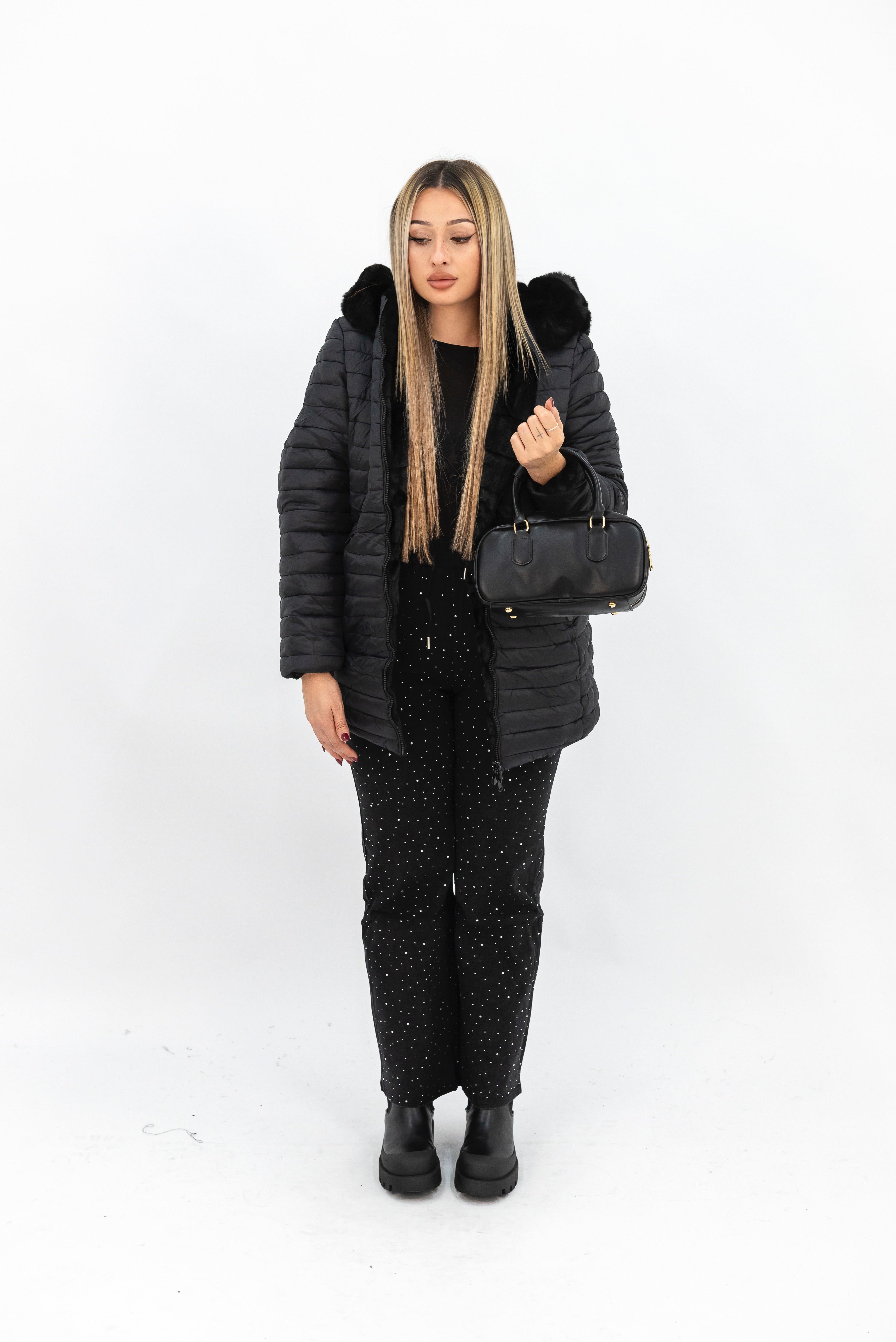 Piumino Pelliccia double face