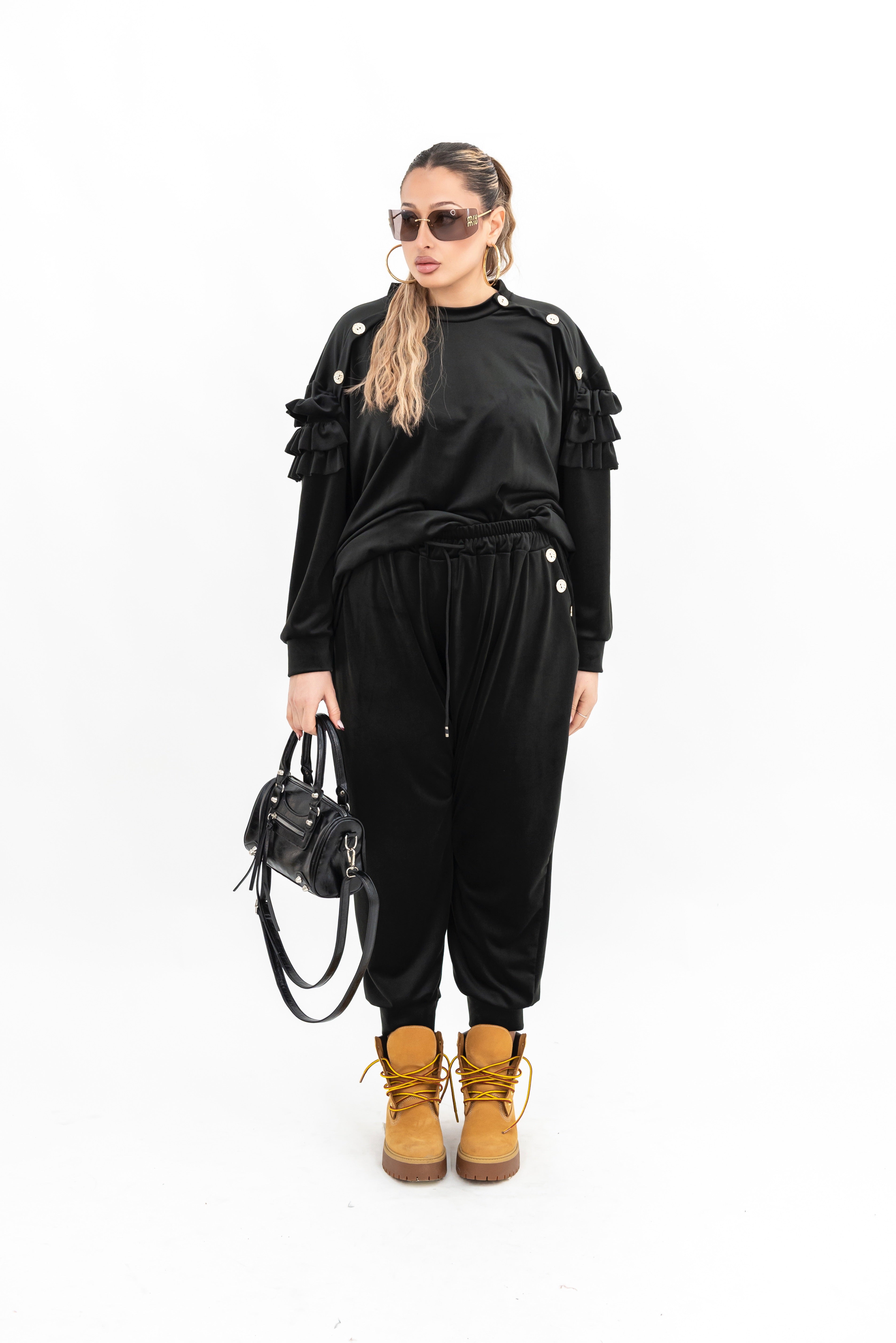 Coordinato Ciniglia Bottone