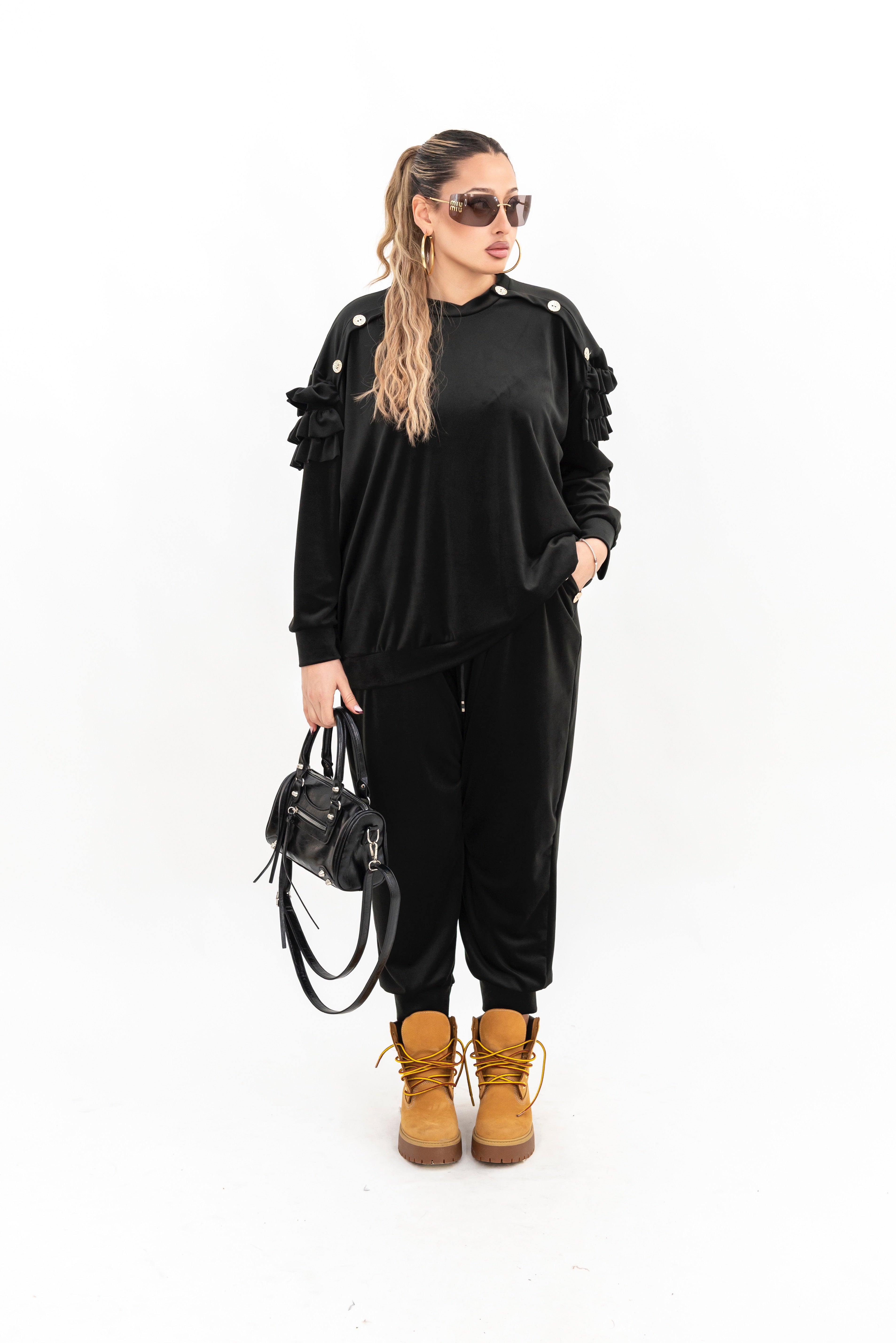 Coordinato Ciniglia Bottone