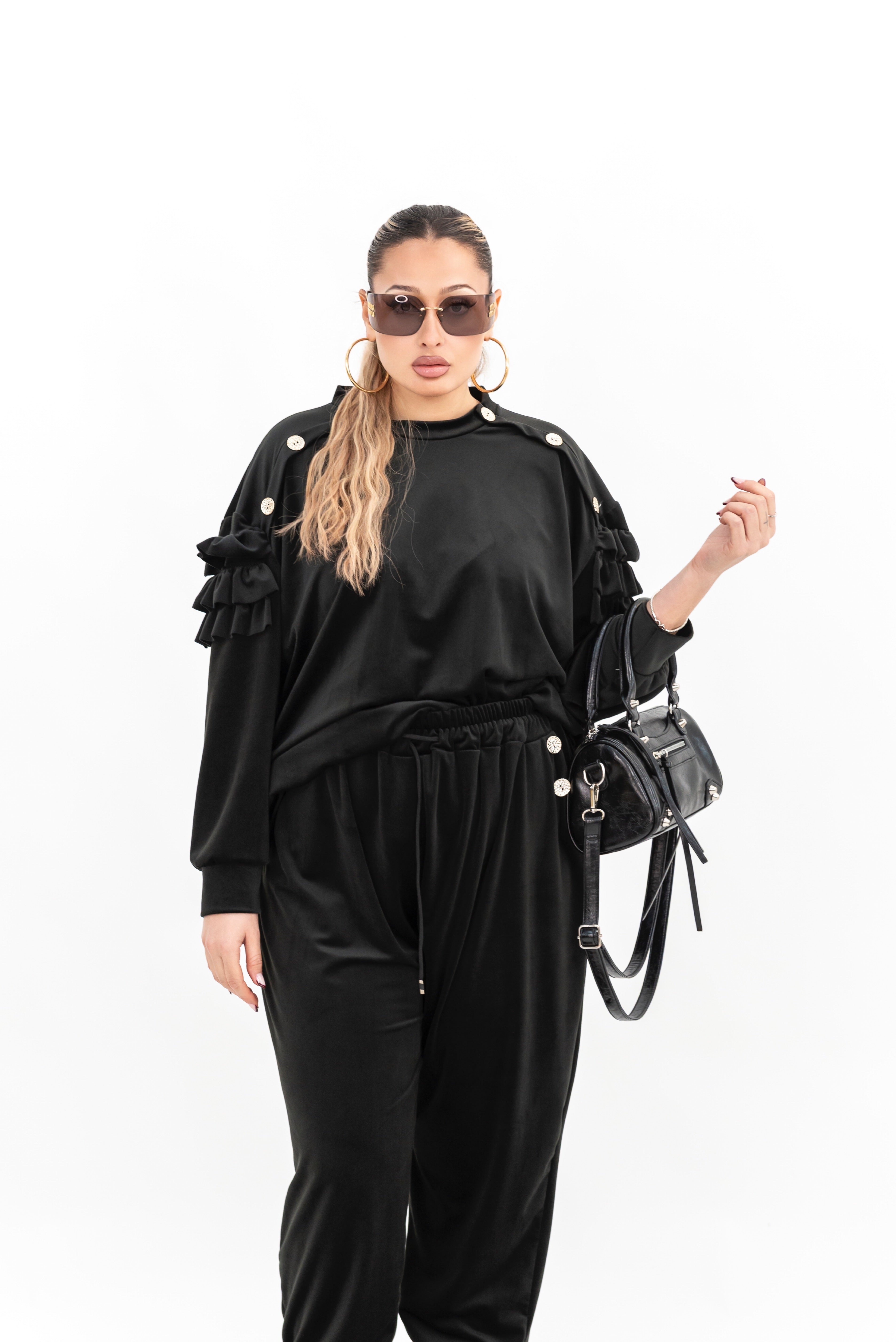 Coordinato Ciniglia Bottone