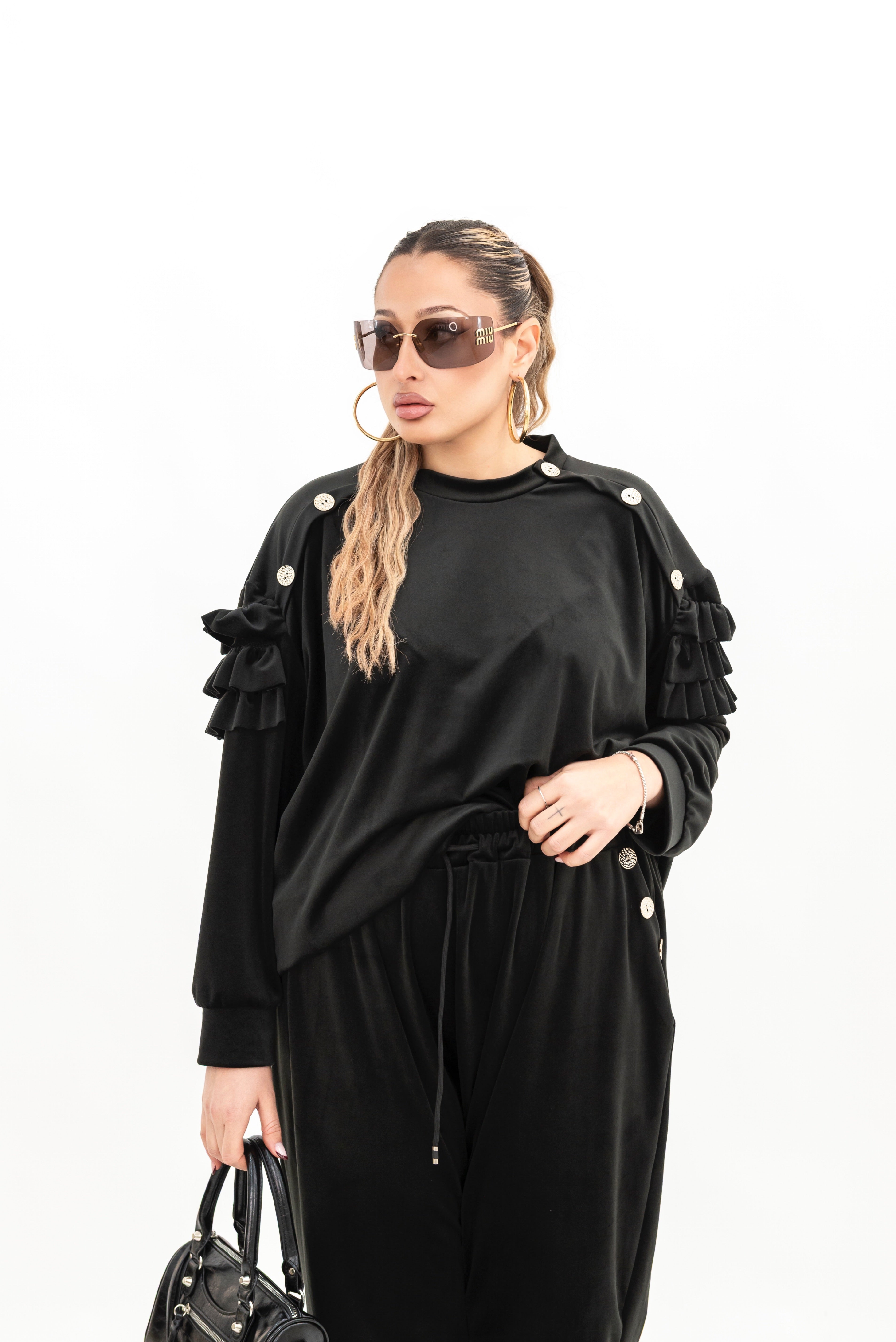 Coordinato Ciniglia Bottone