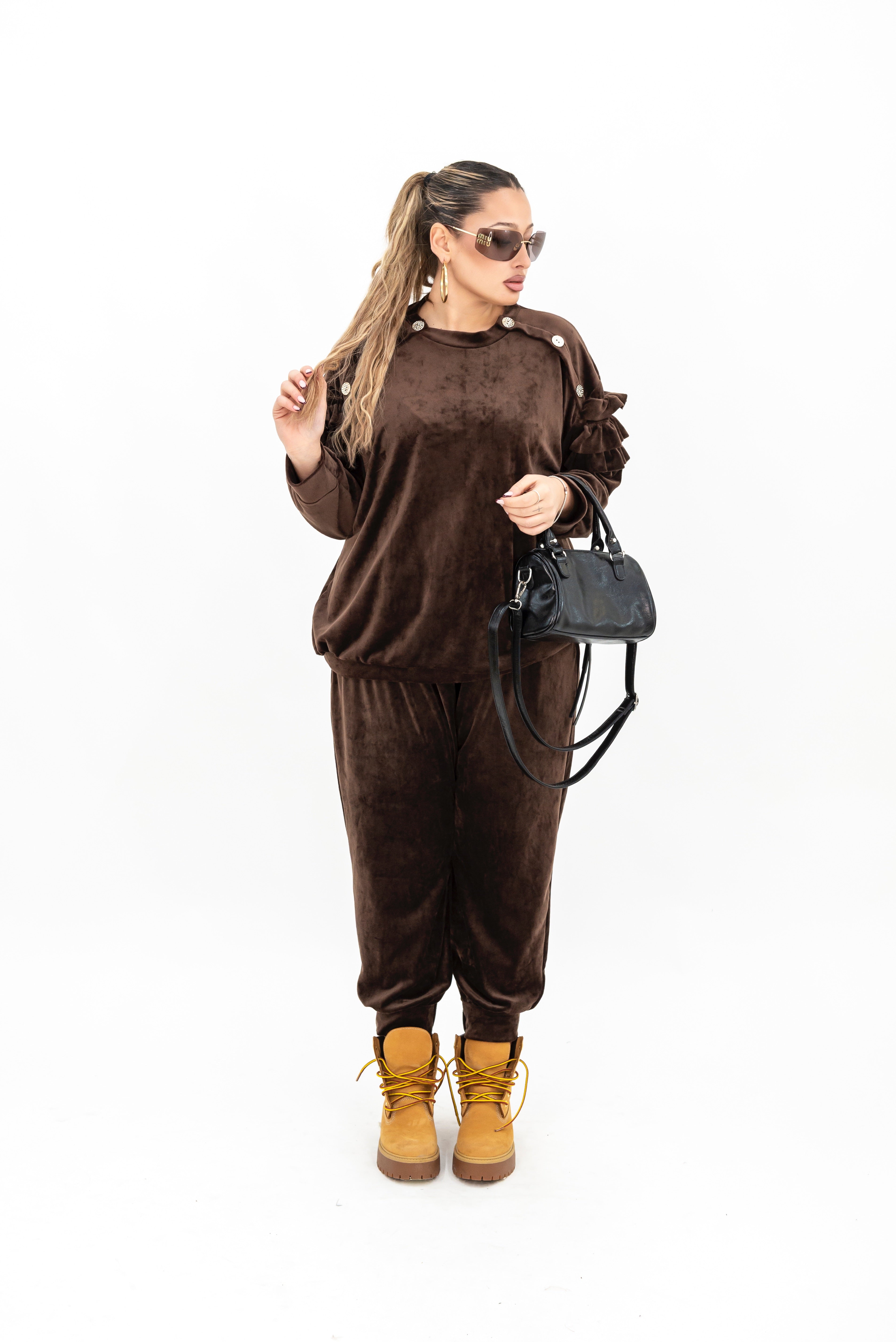 Coordinato Ciniglia Bottone