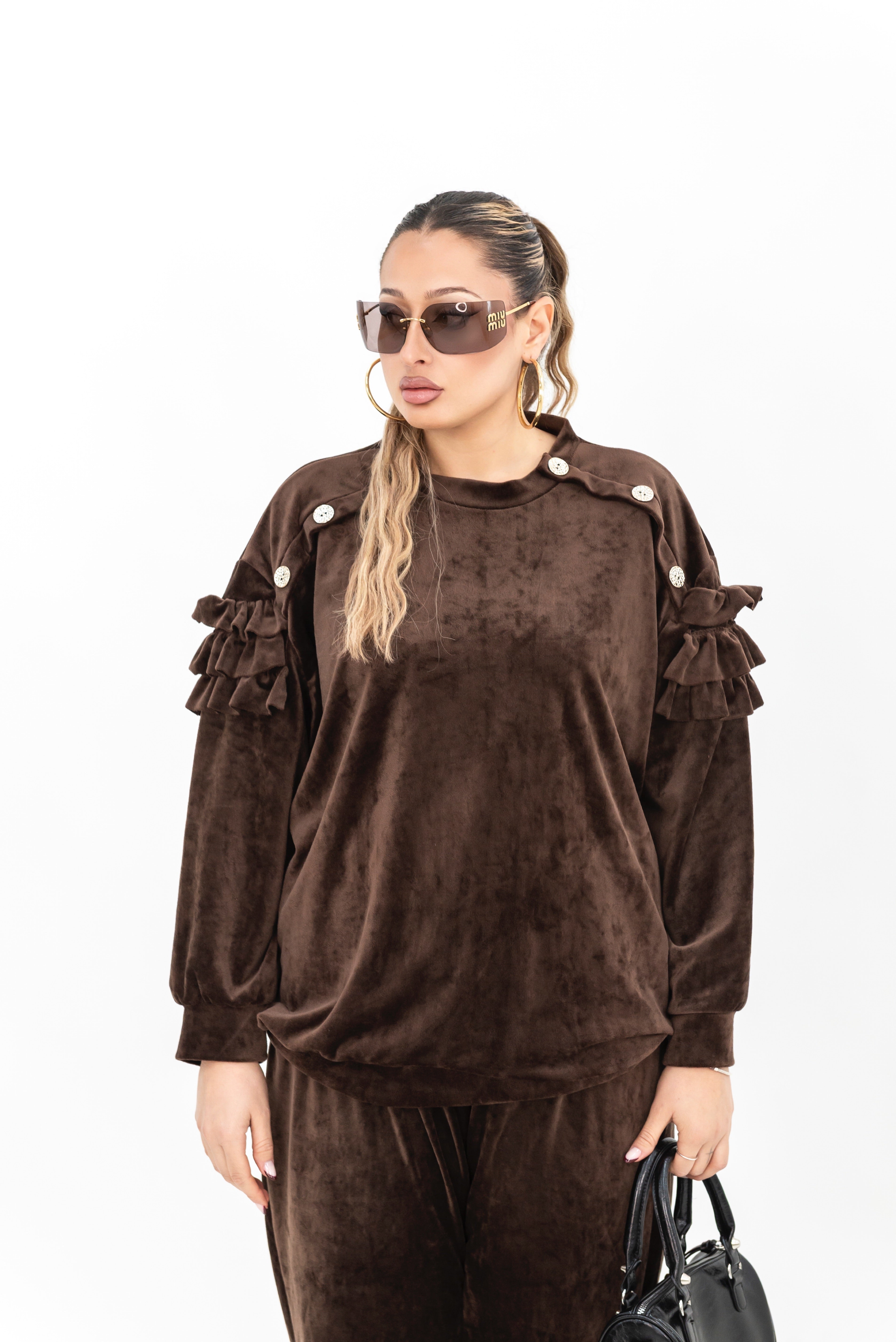 Coordinato Ciniglia Bottone