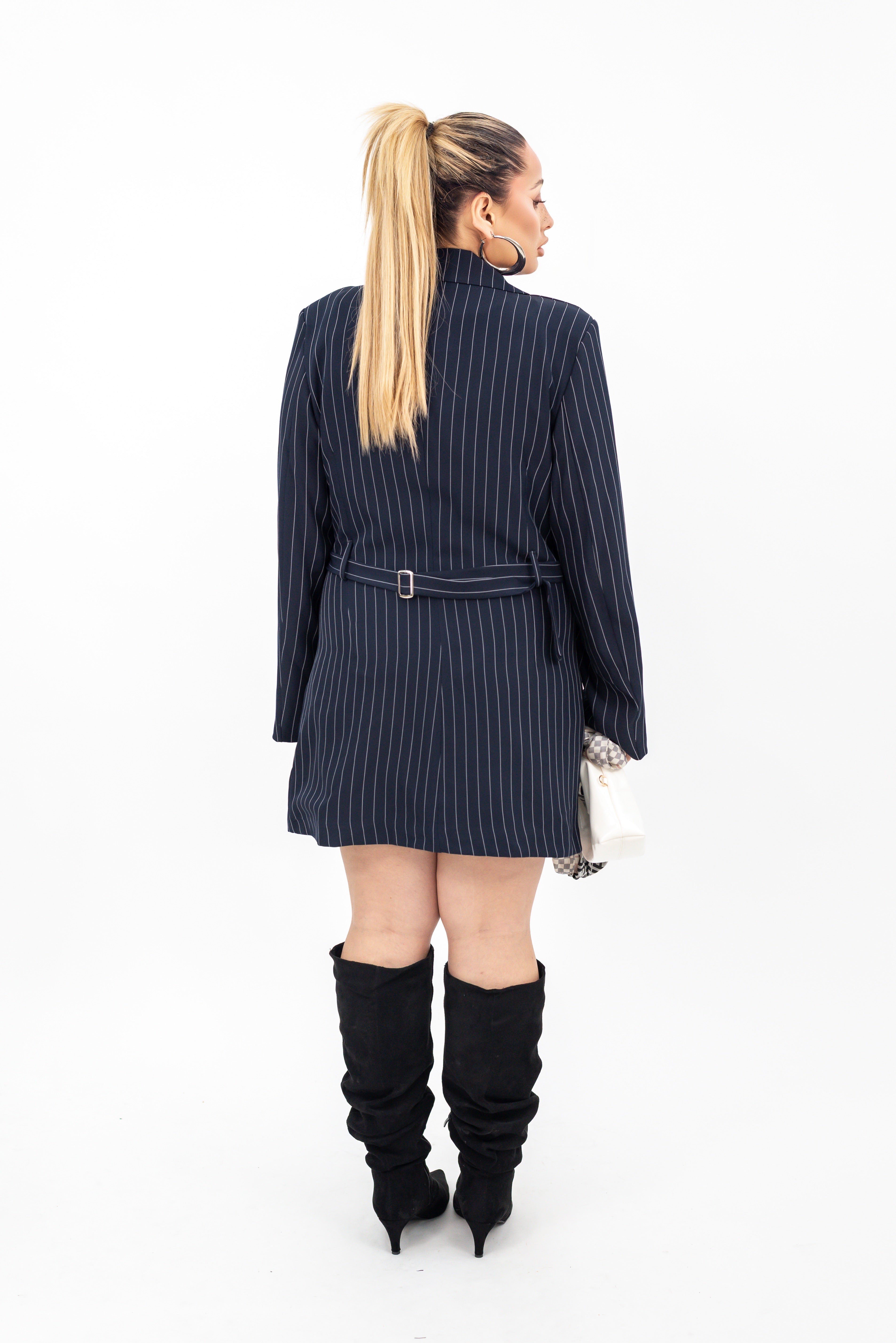 Abito-Blazer Gessato