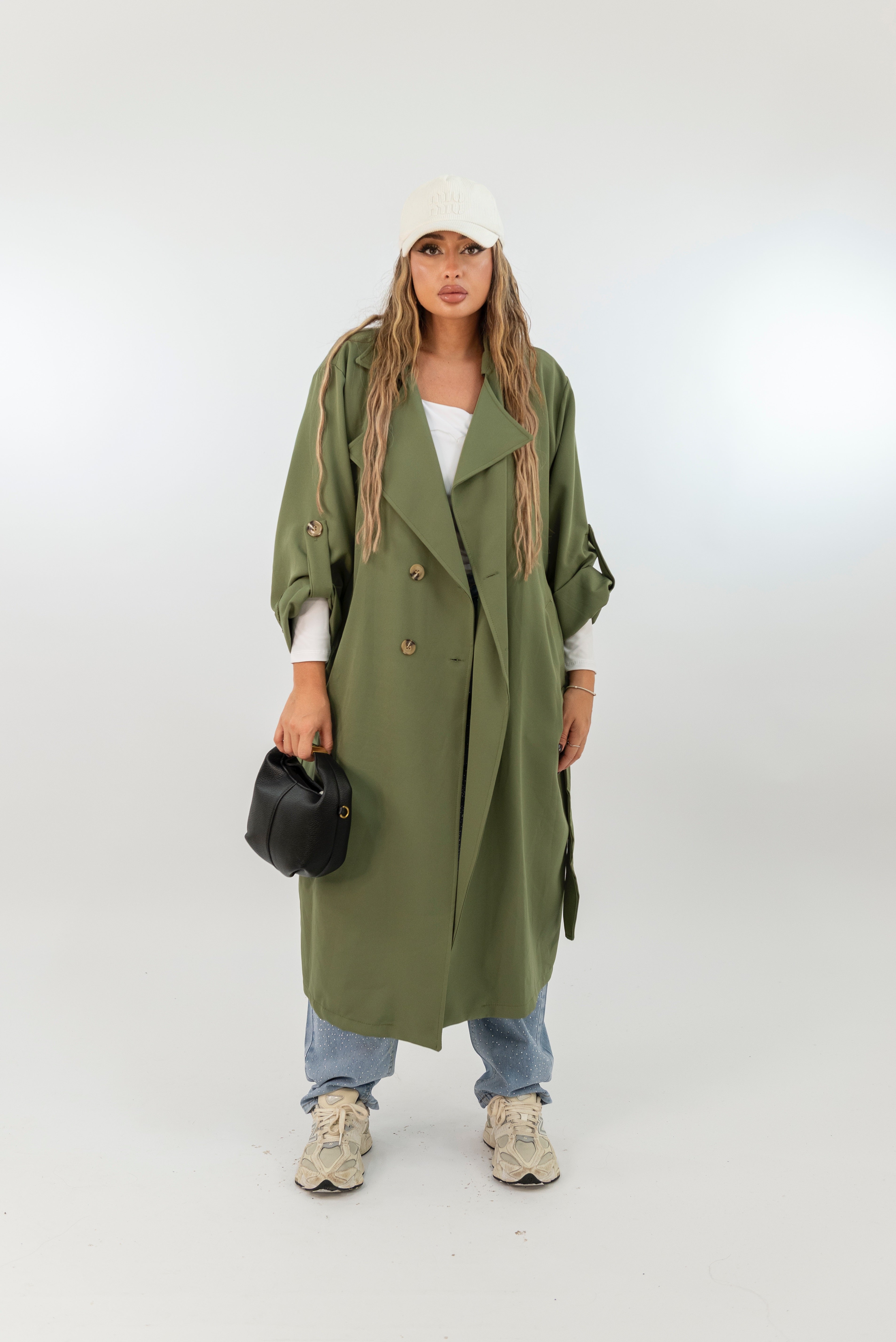 Trench Lungo Doppio Petto