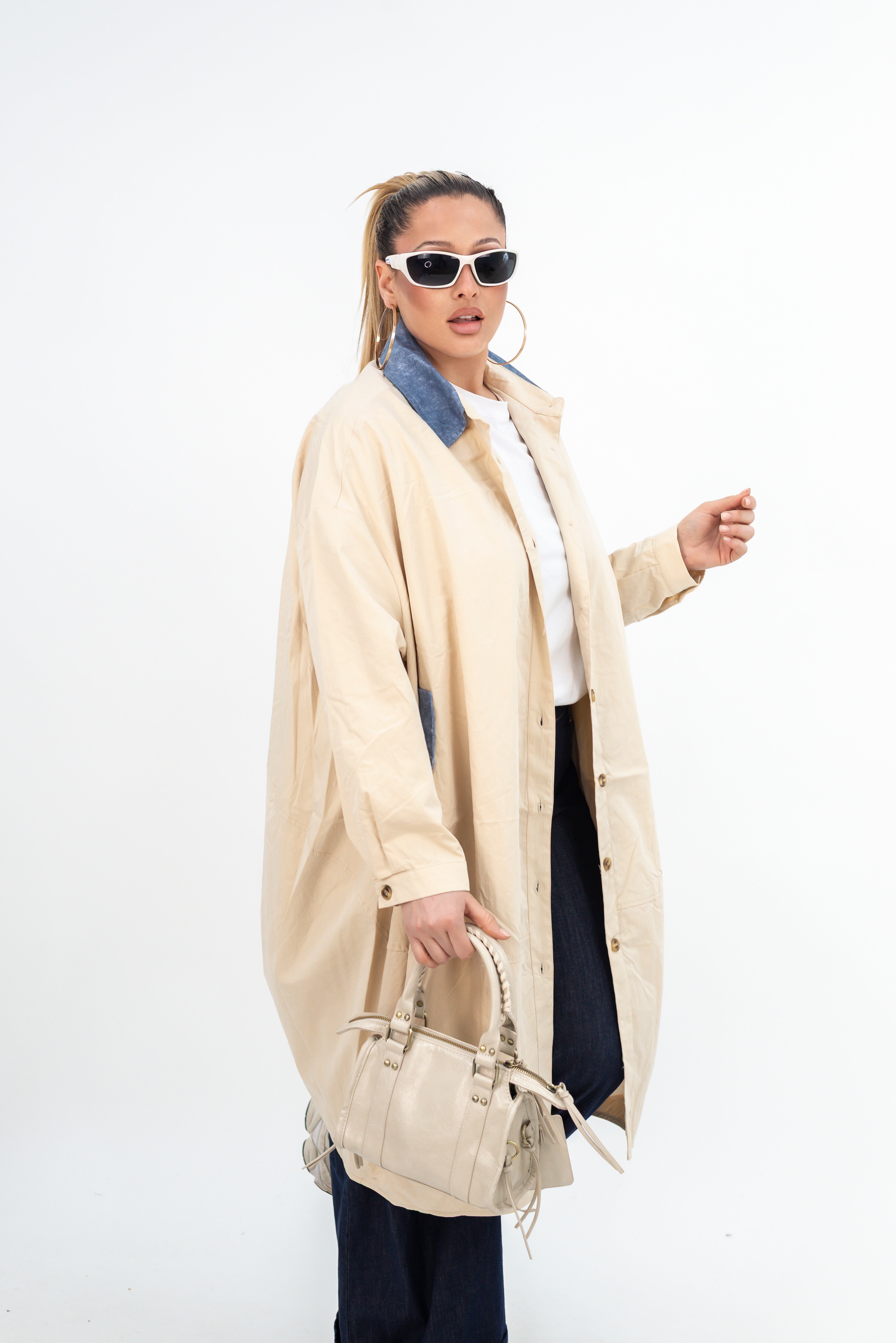 Trench Collo Denim