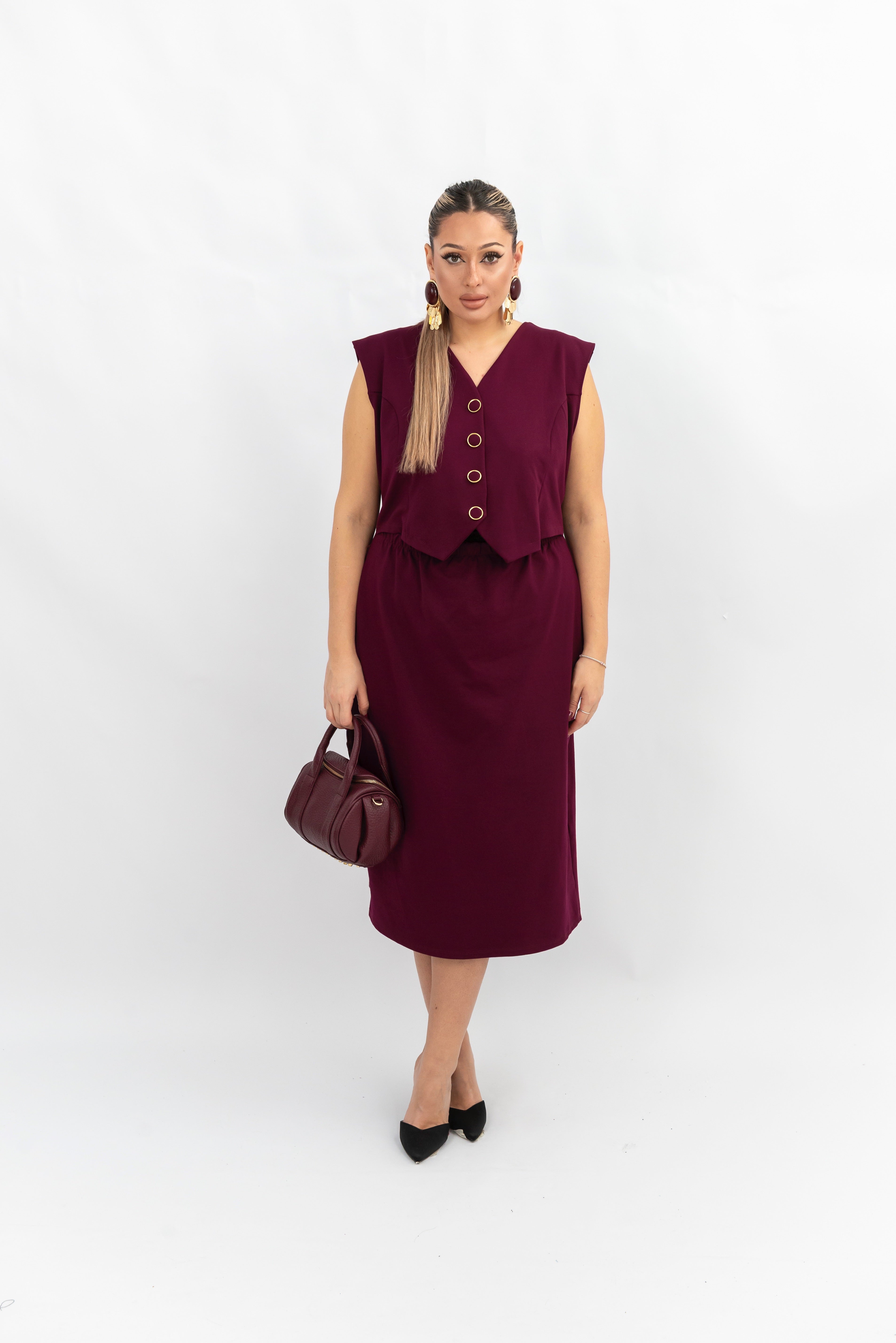 Dress Bottone Punto Milano