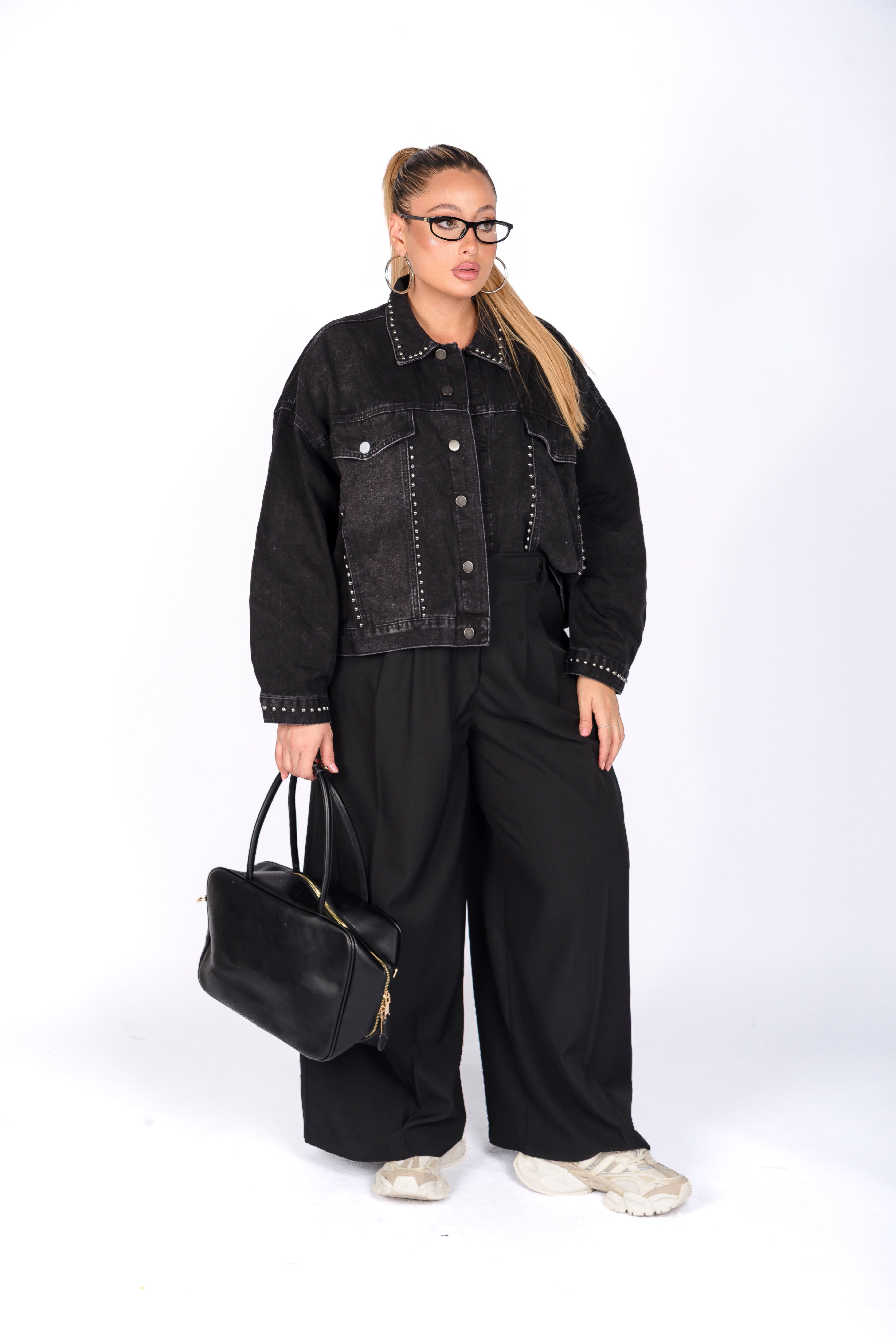 Giacca Black Borchia