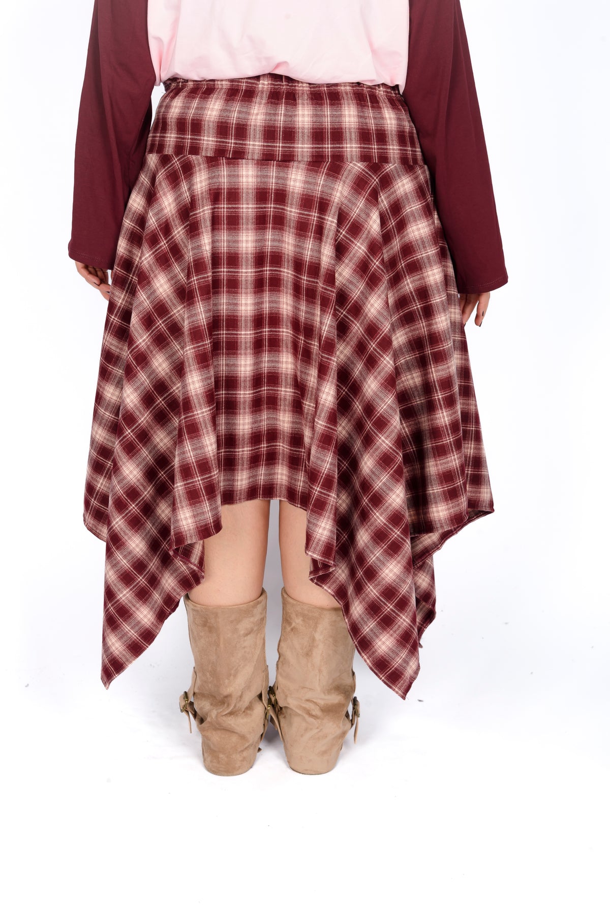 Gonna Asimmetrica Tartan