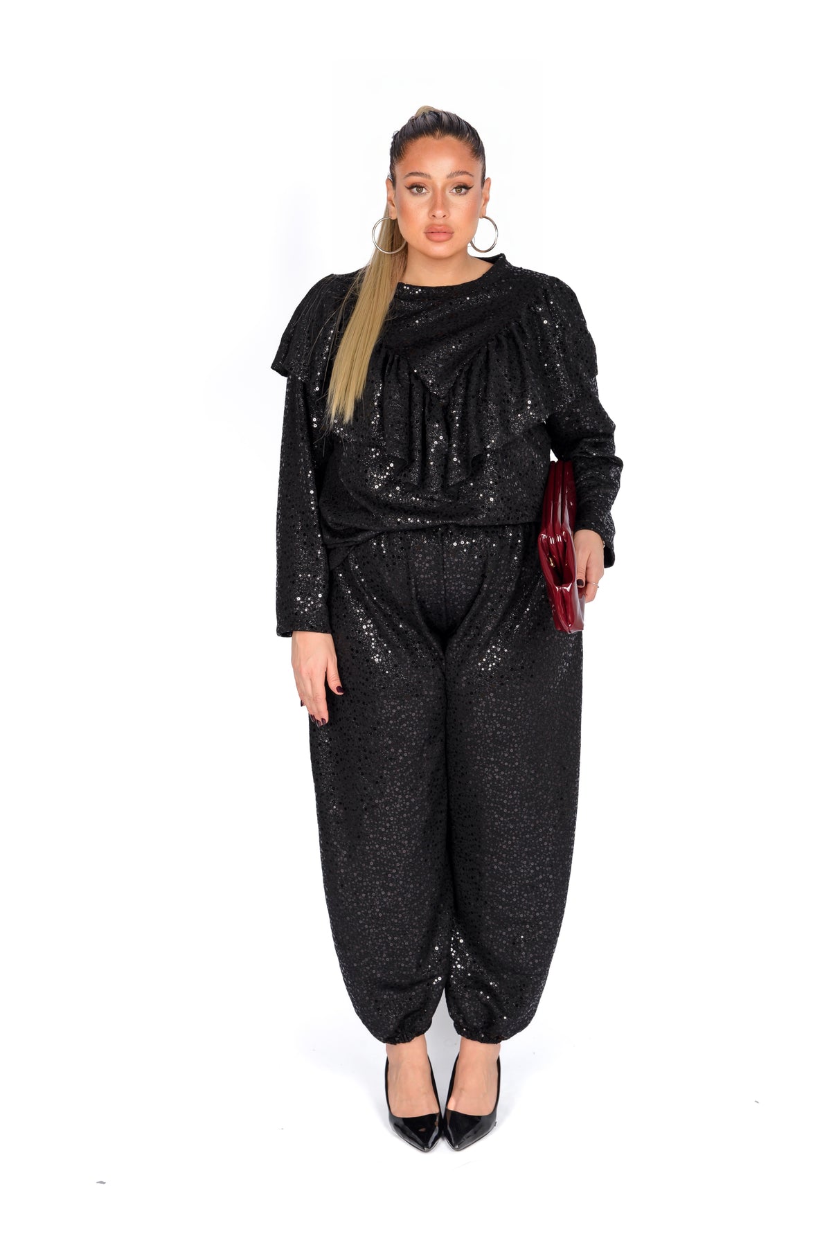 Blusa Sparkle Con Volant