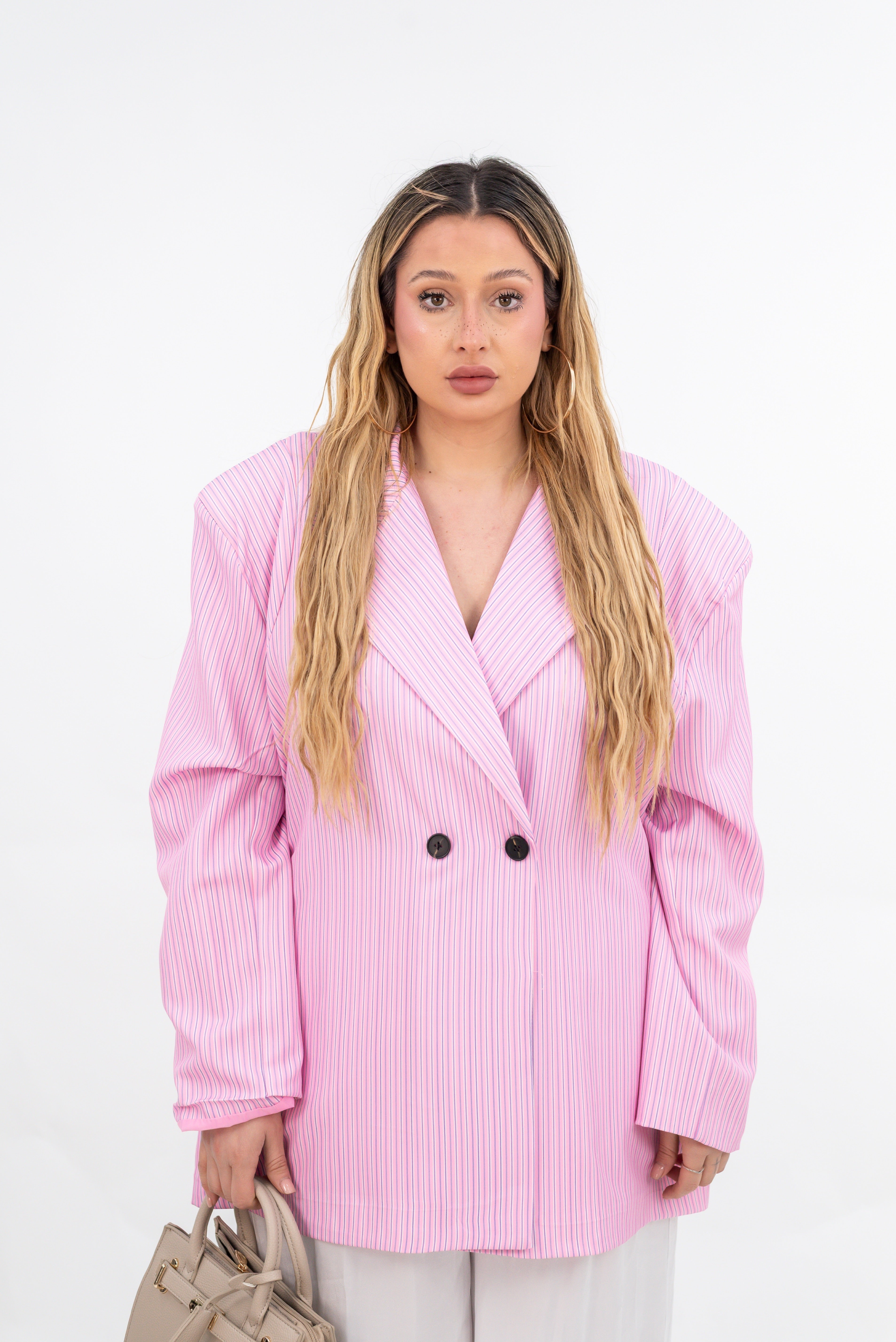 Giacca Doppio Petto Pink