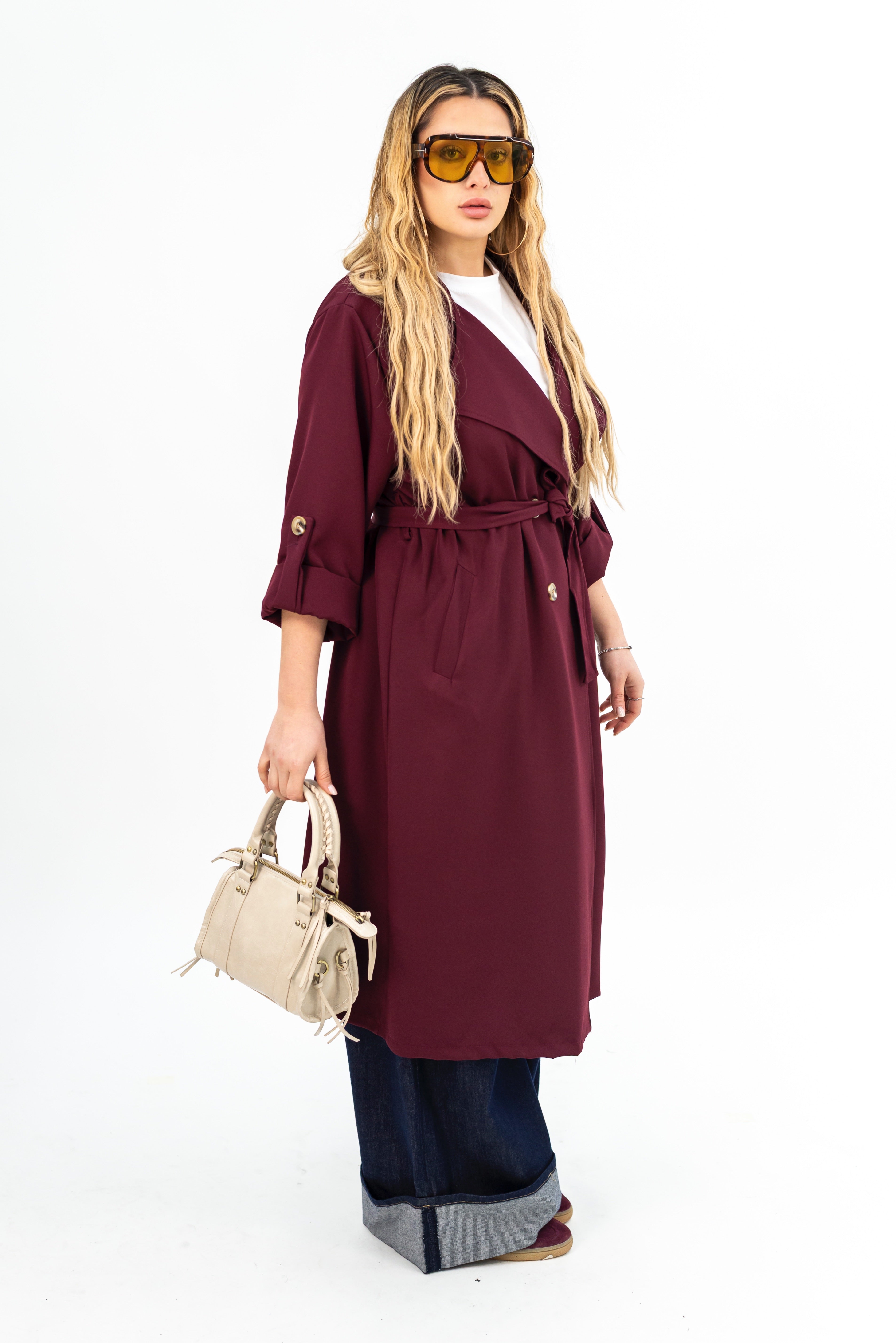 Trench Lungo Doppio Petto