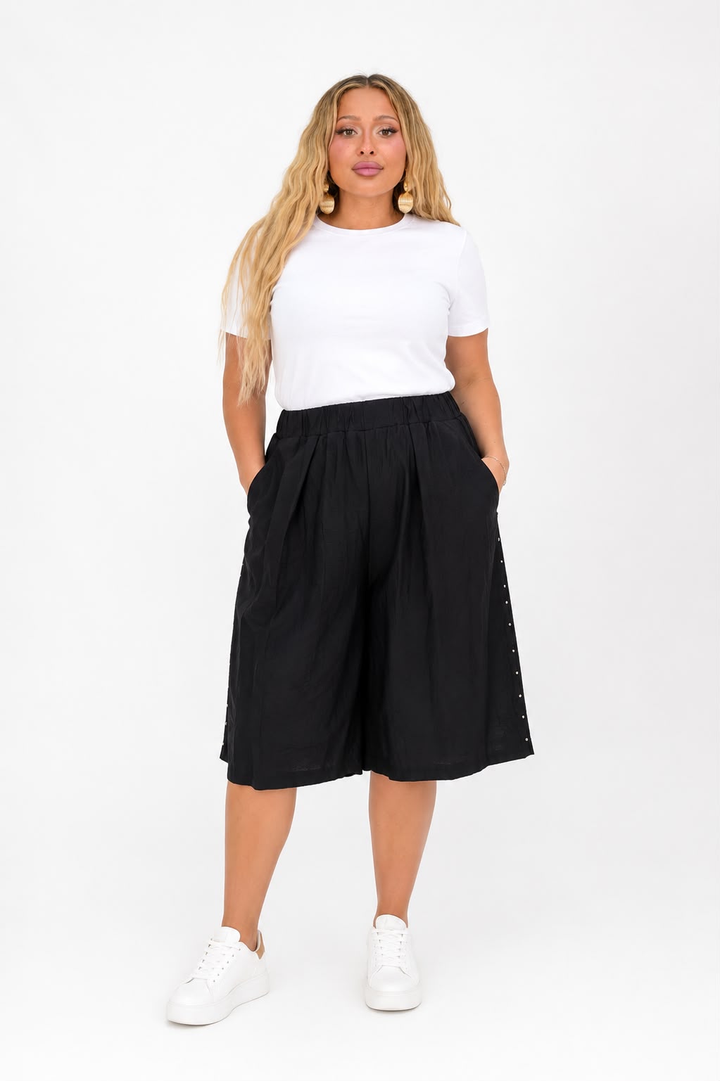 Pantaloncino Borchia Linen