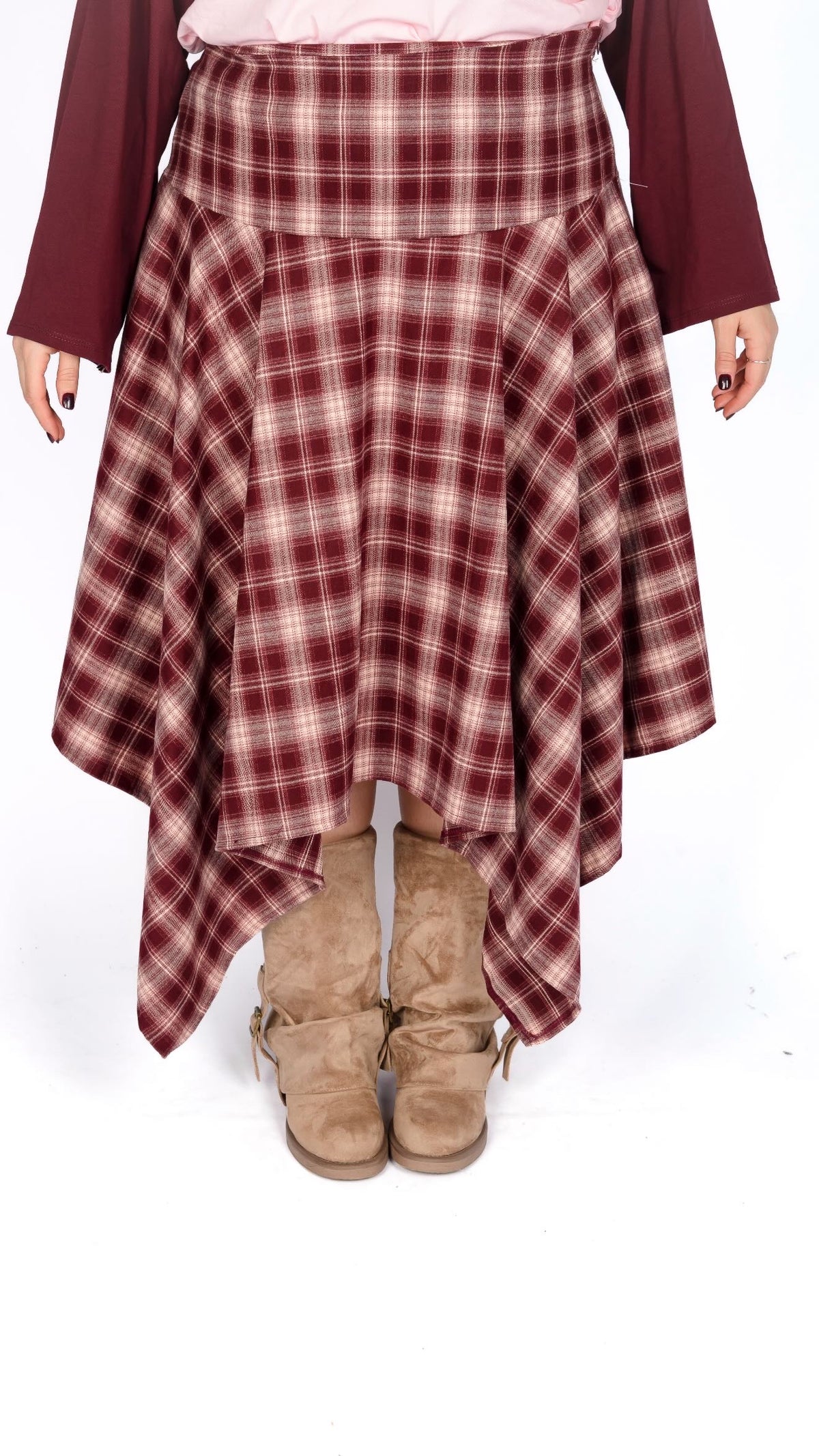 Gonna Asimmetrica Tartan