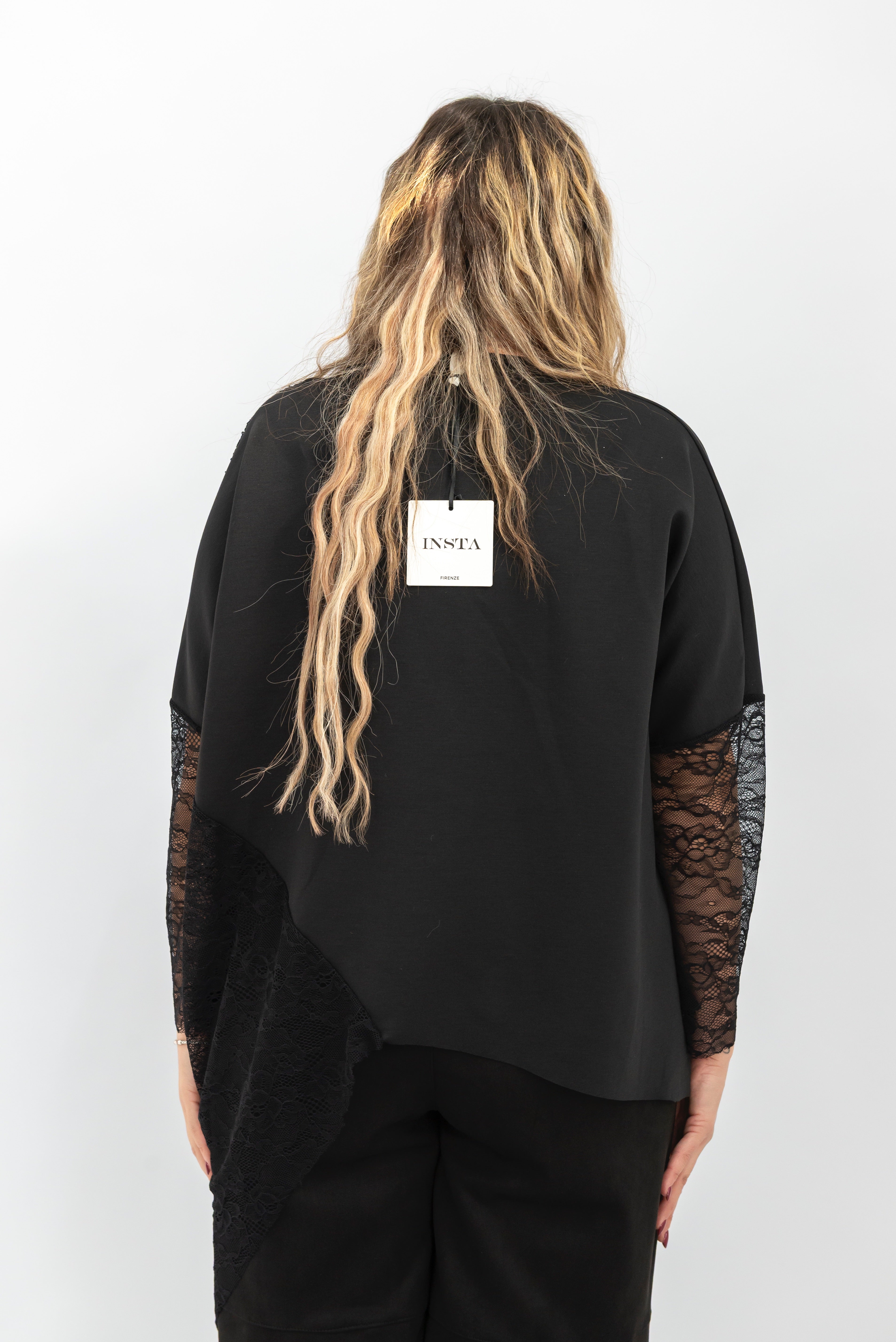 Maglia Paillettes Pizzo