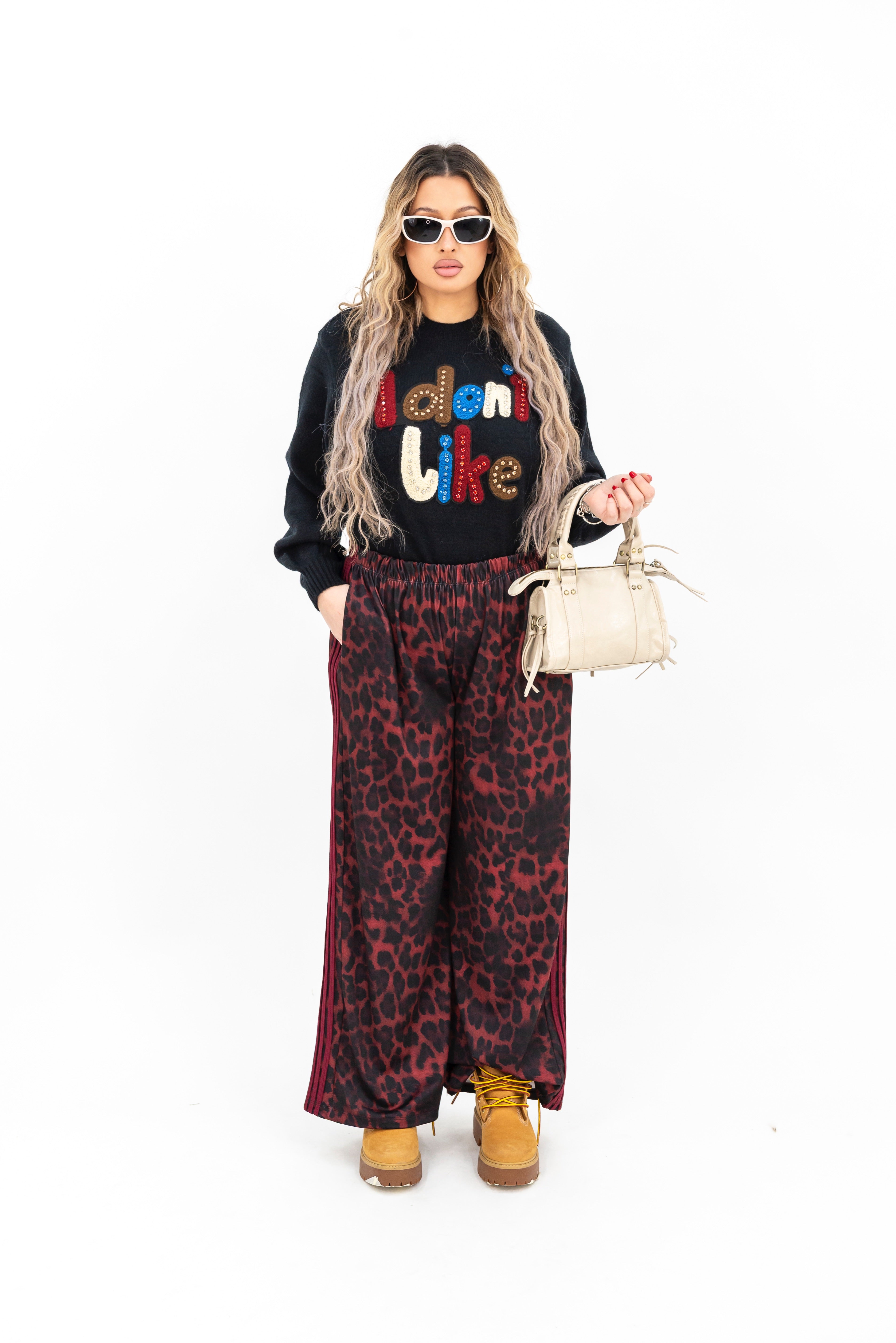 Panta-Tuta Animalier Bordeaux