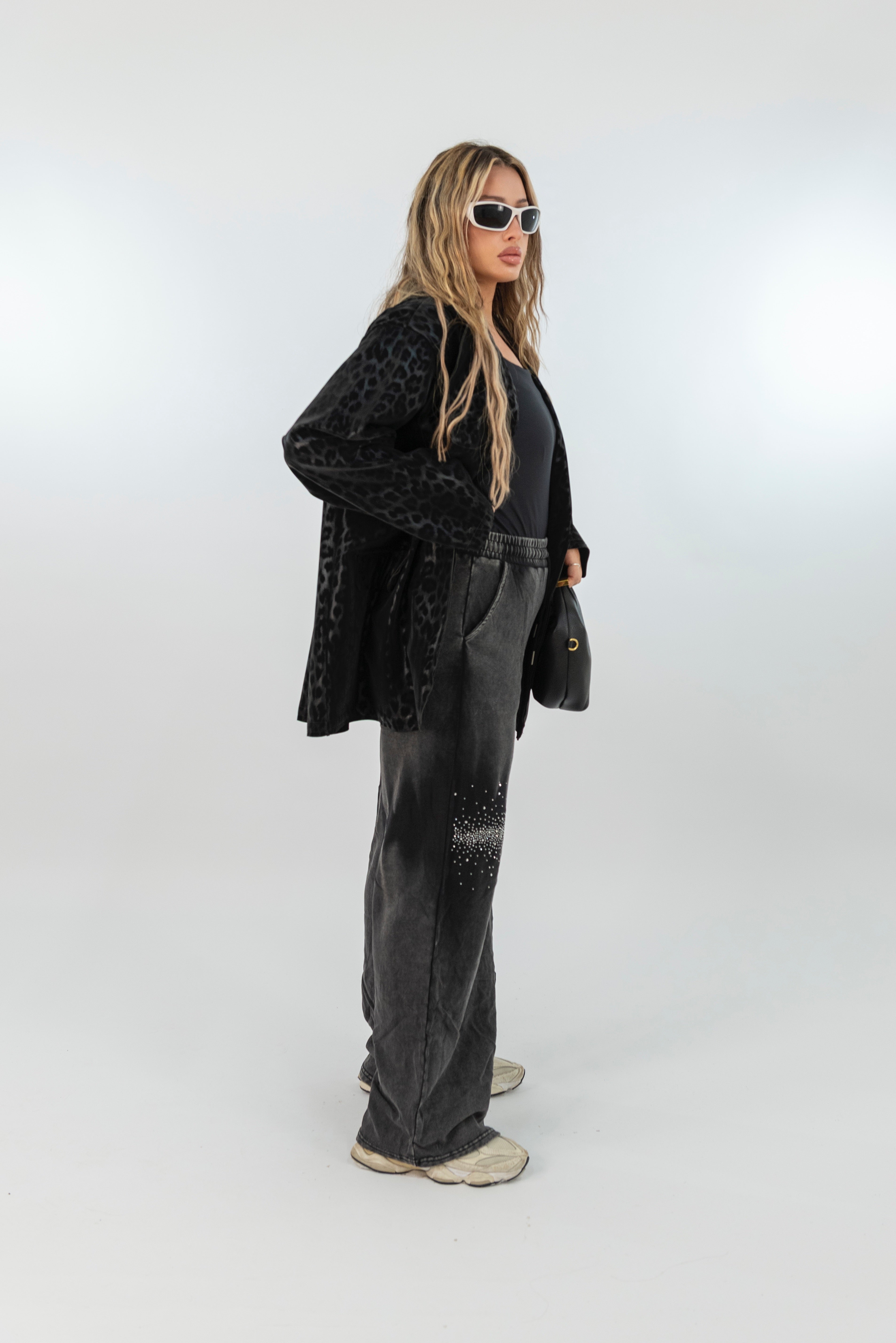 Tuta jeans strass