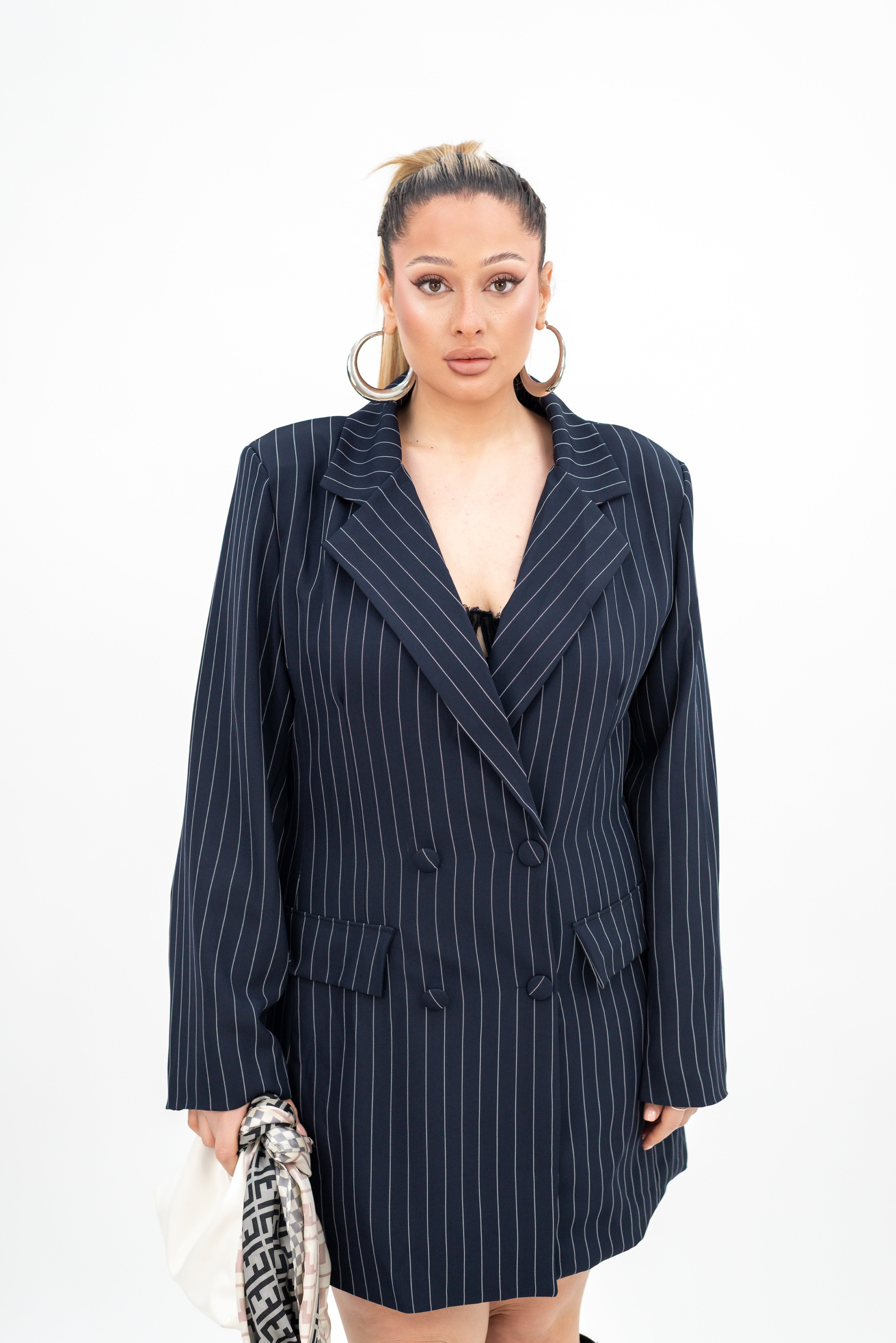 Abito-Blazer Gessato