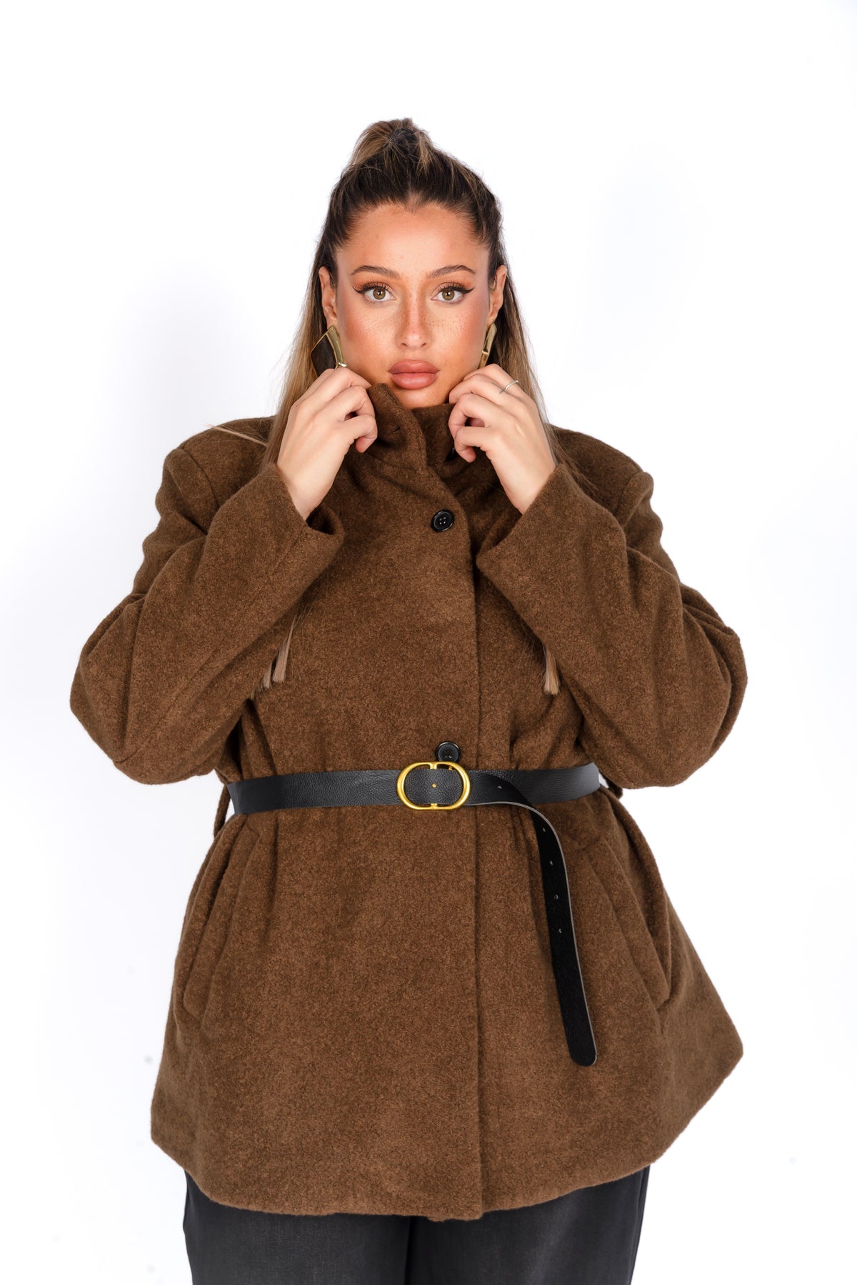 Cappotto Beverly-Con Cintura