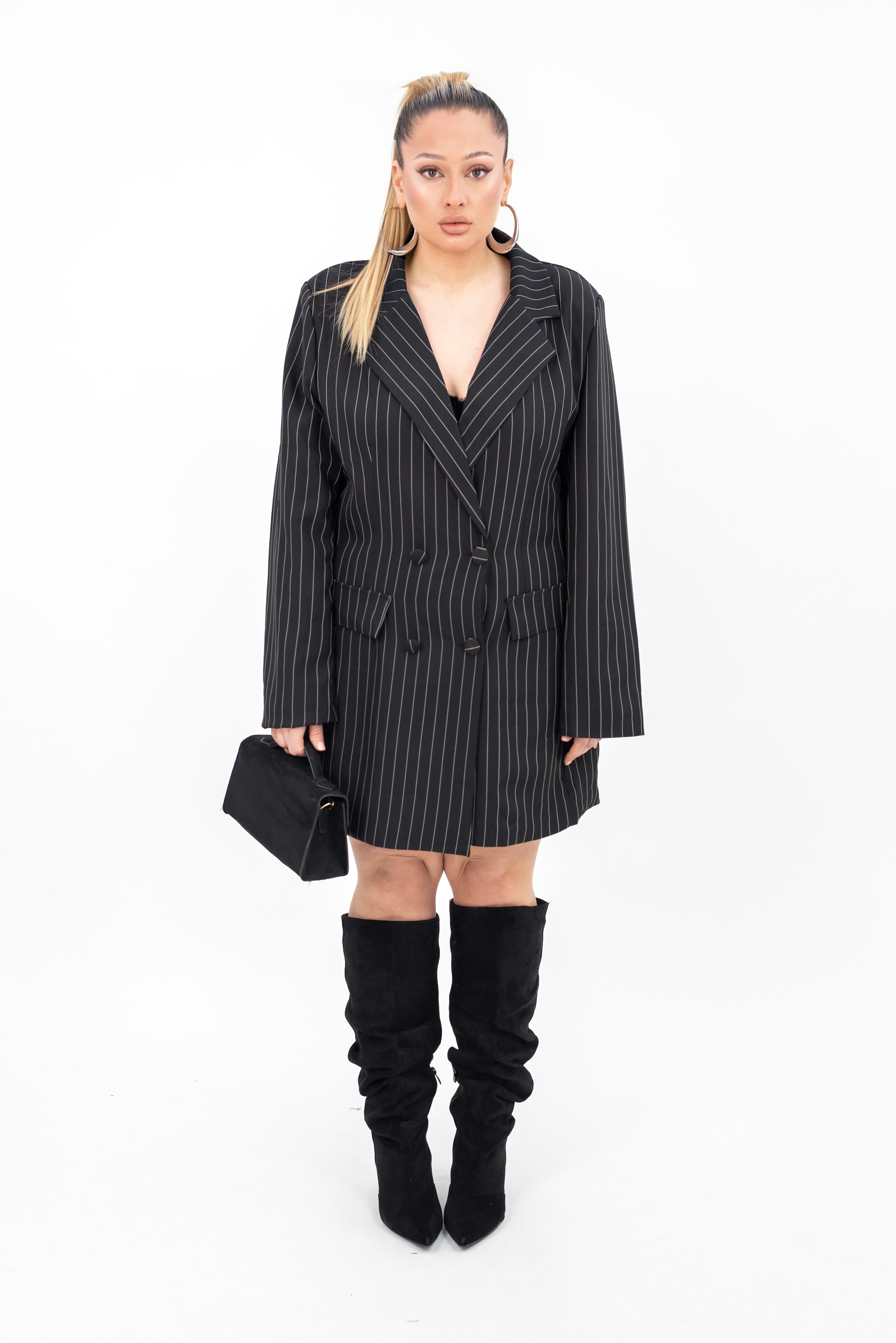 Abito-Blazer Gessato