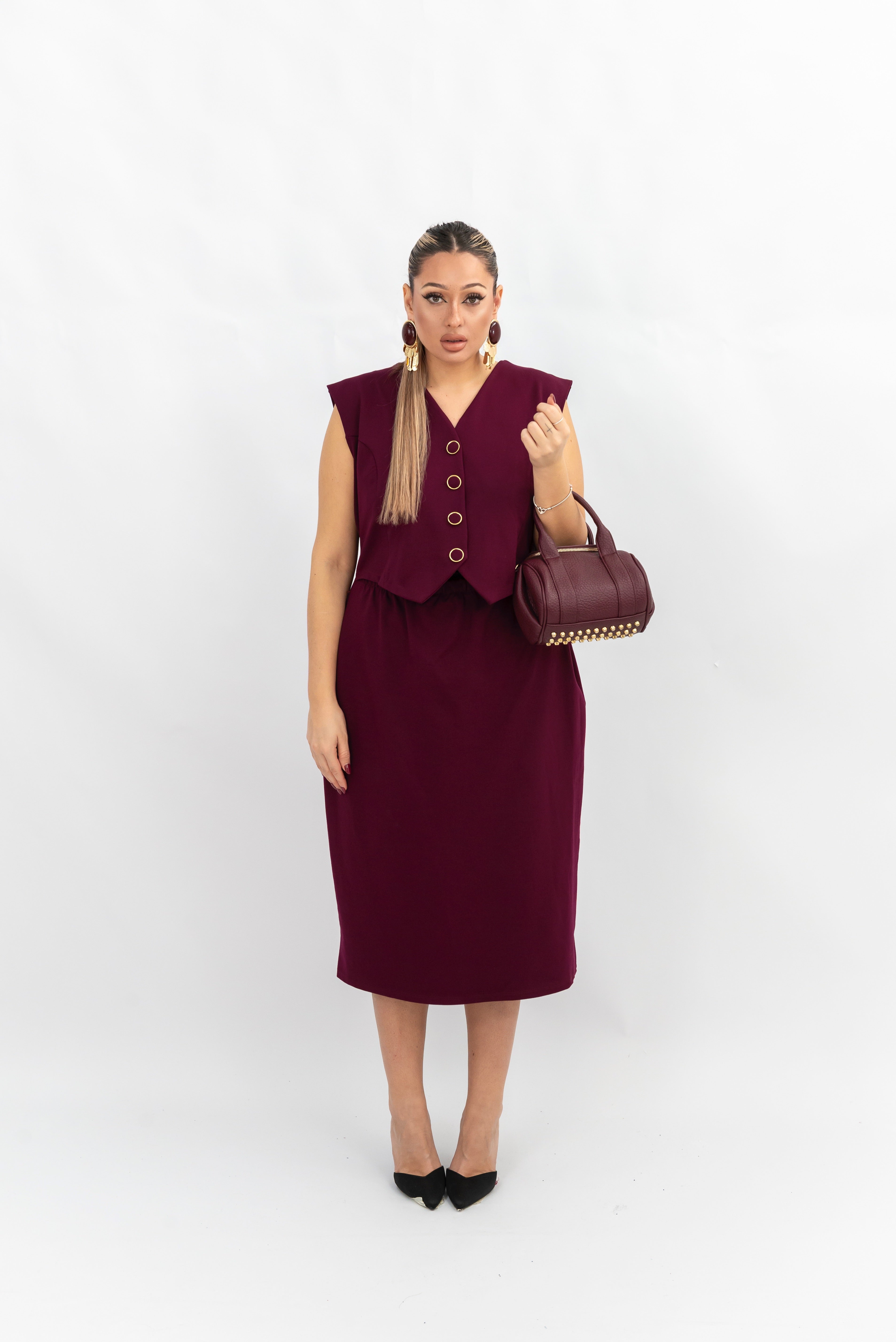 Dress Bottone Punto Milano