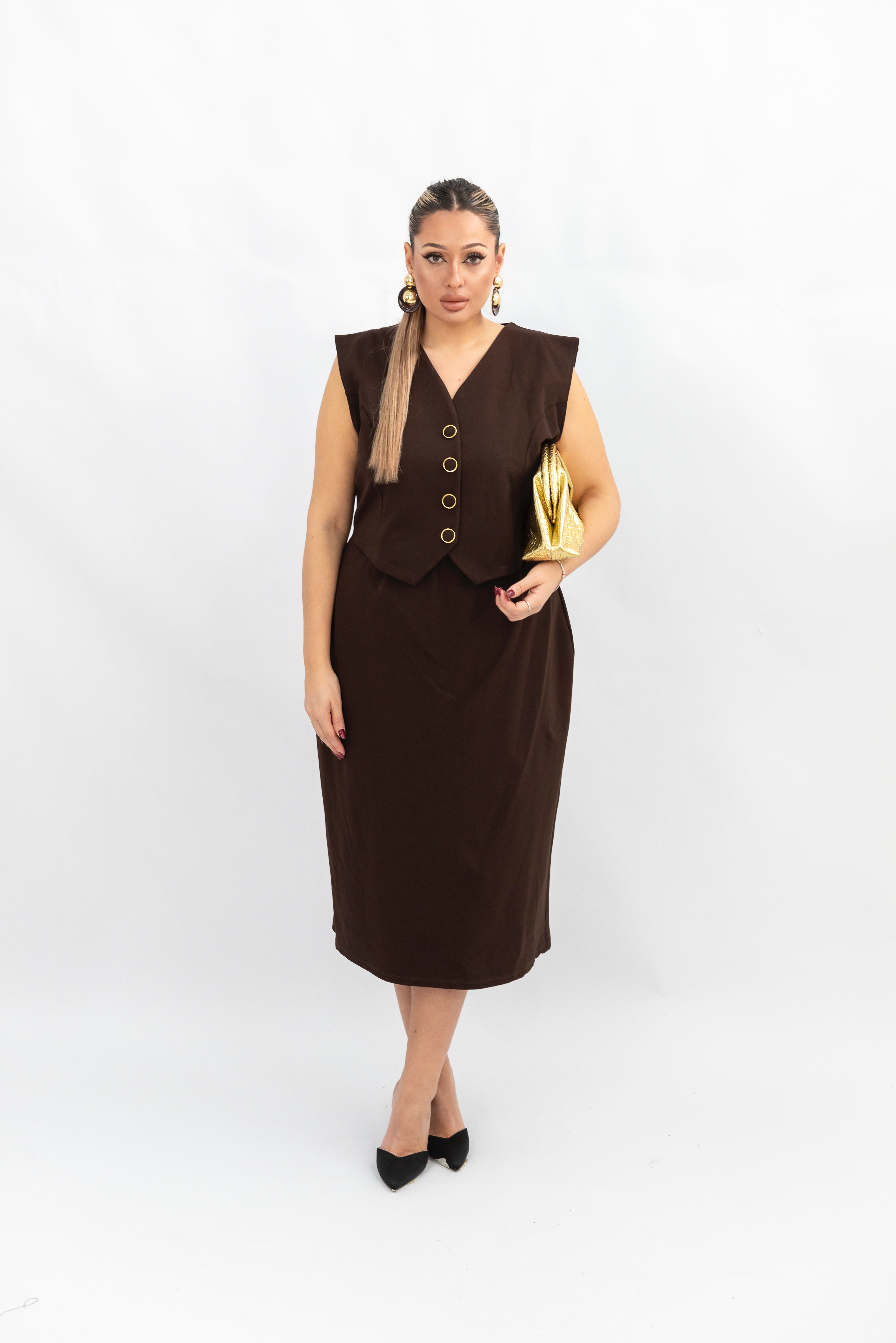 Dress Bottone Punto Milano