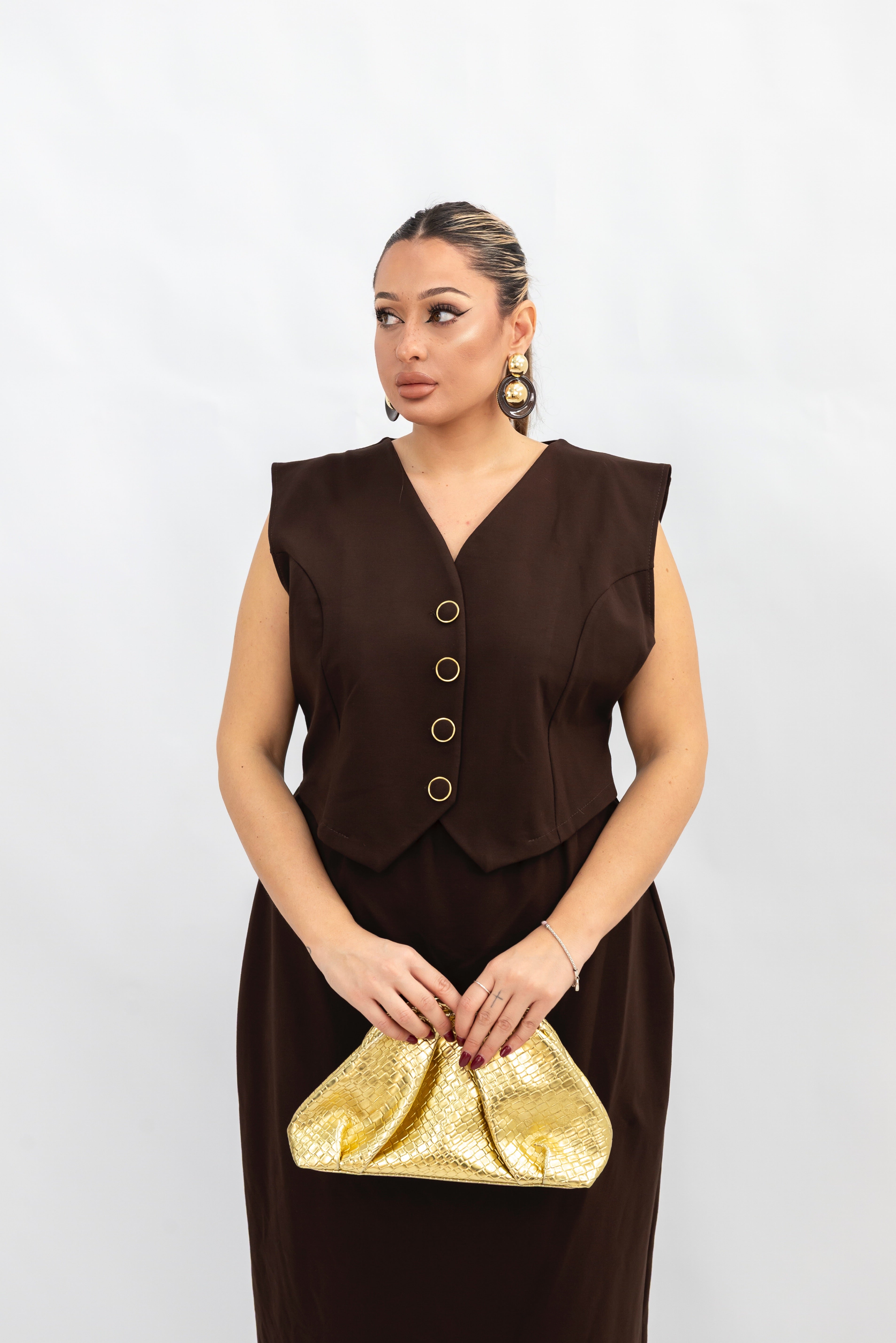 Dress Bottone Punto Milano