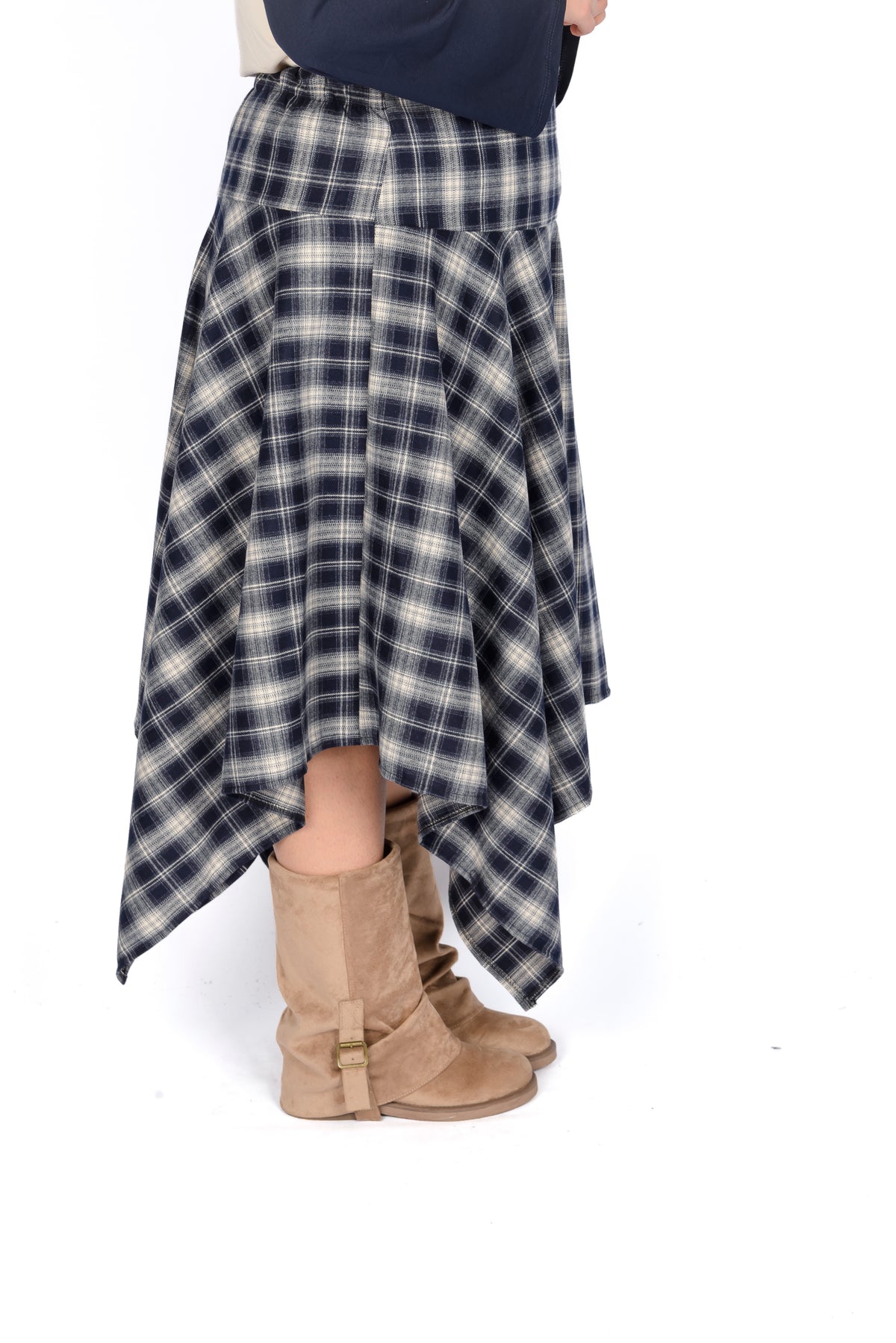 Gonna Asimmetrica Tartan
