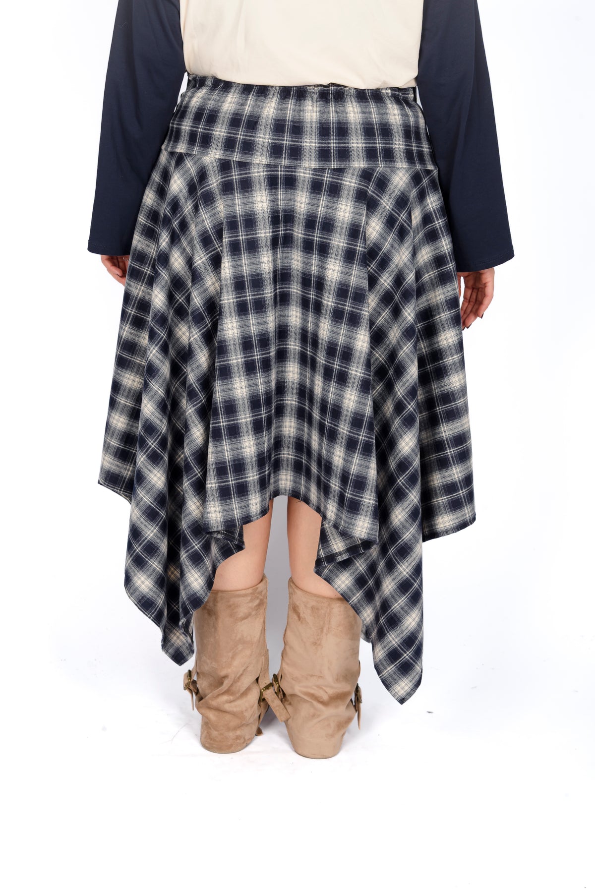 Gonna Asimmetrica Tartan