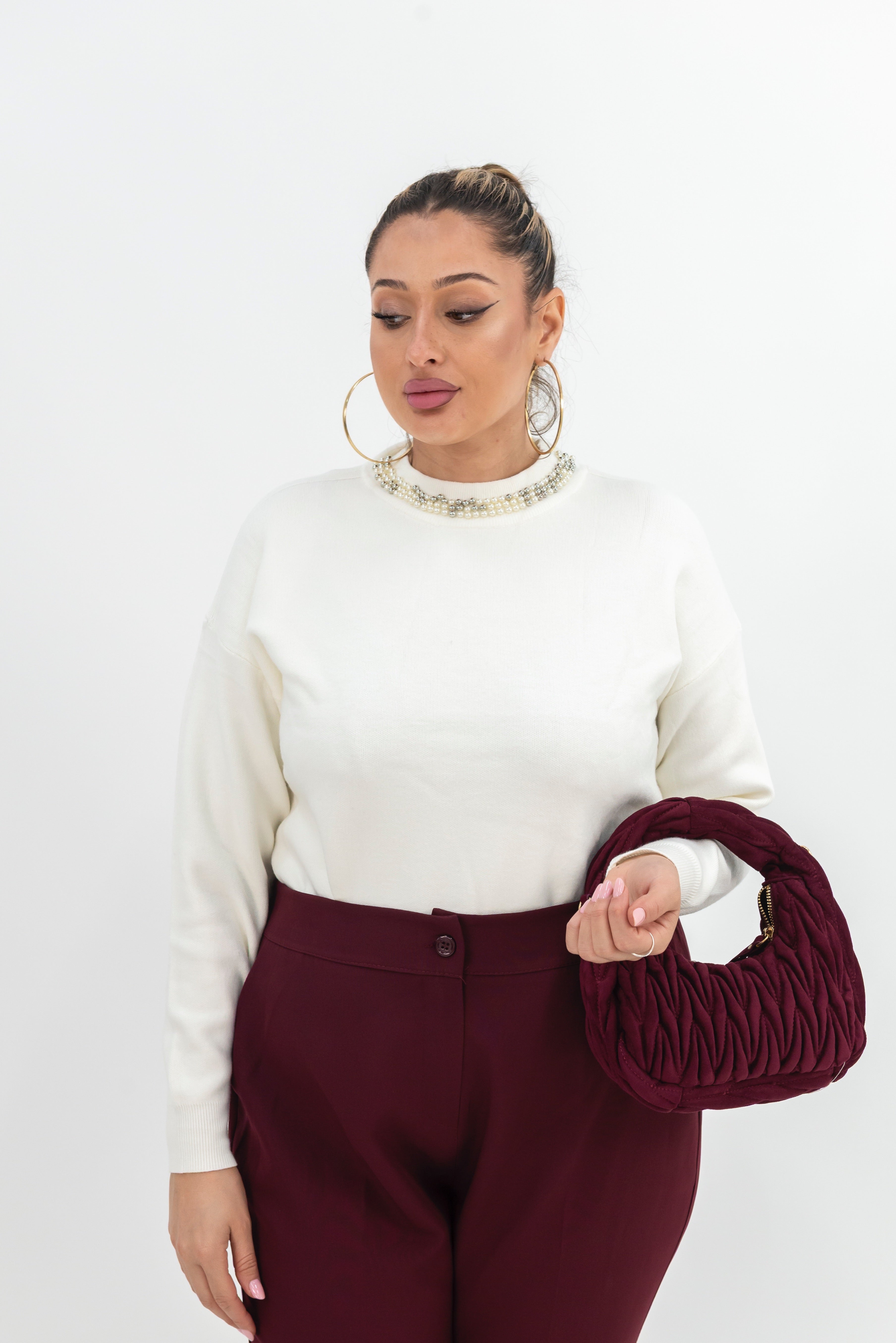 Maglione Collo Perla