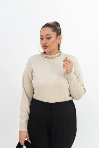 Maglione Collo Perla