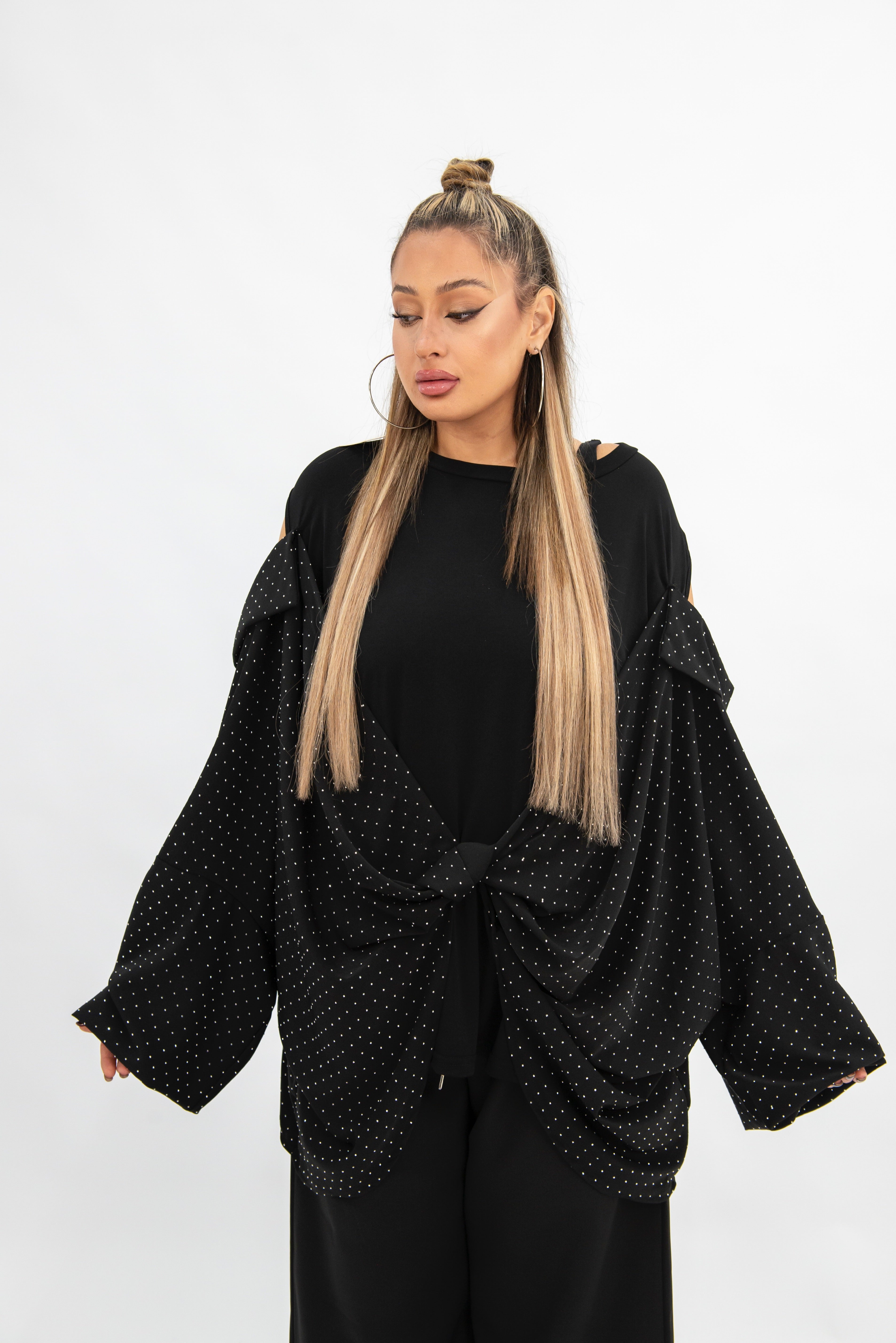 T-Shirt Camicia Strass