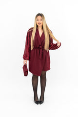 Tutina-Abito Pailettes Punto Milano