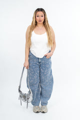 Jeans Ballon Maculato