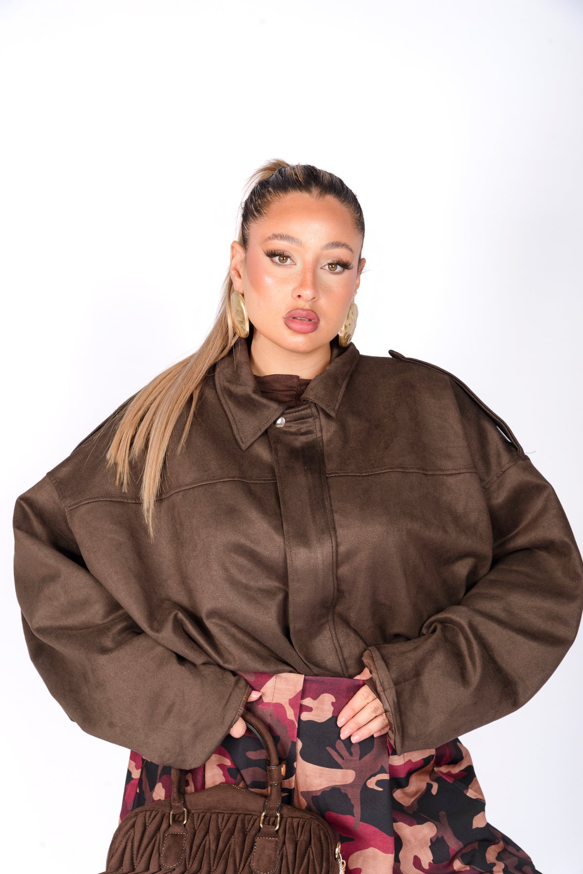 Giacca Moka In Camoscio