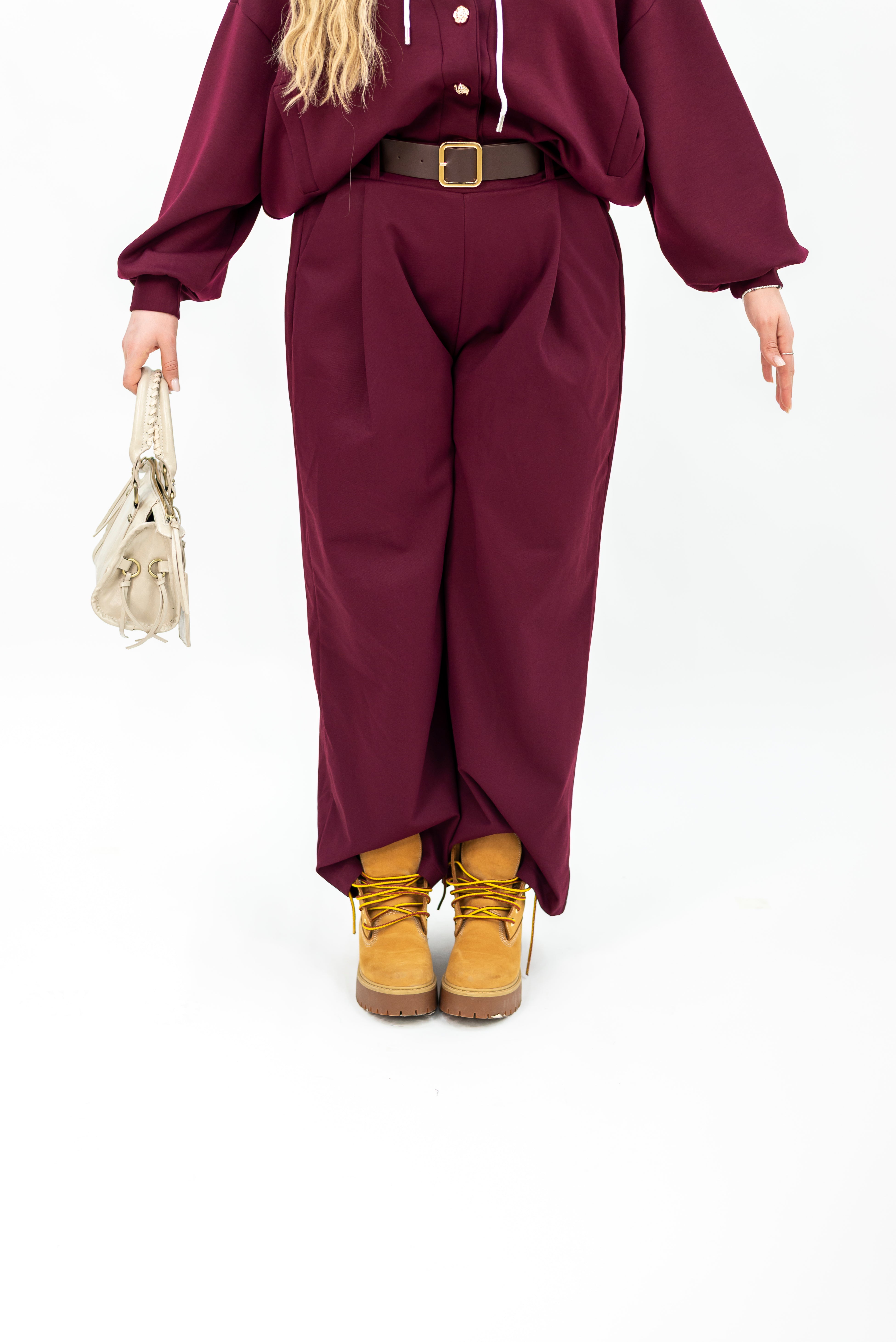 Pantalone Simil Denim Cintura