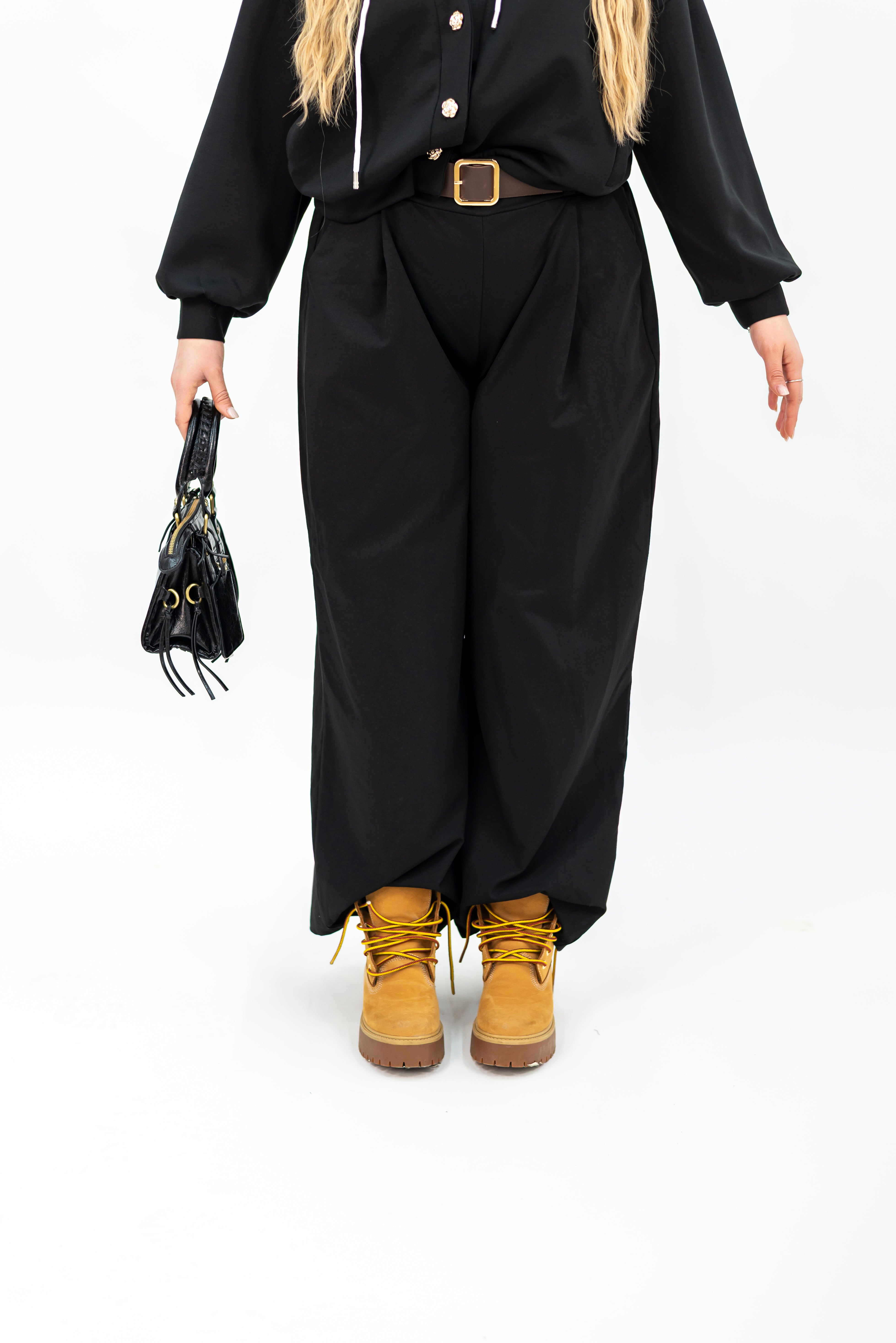 Pantalone Simil Denim Cintura