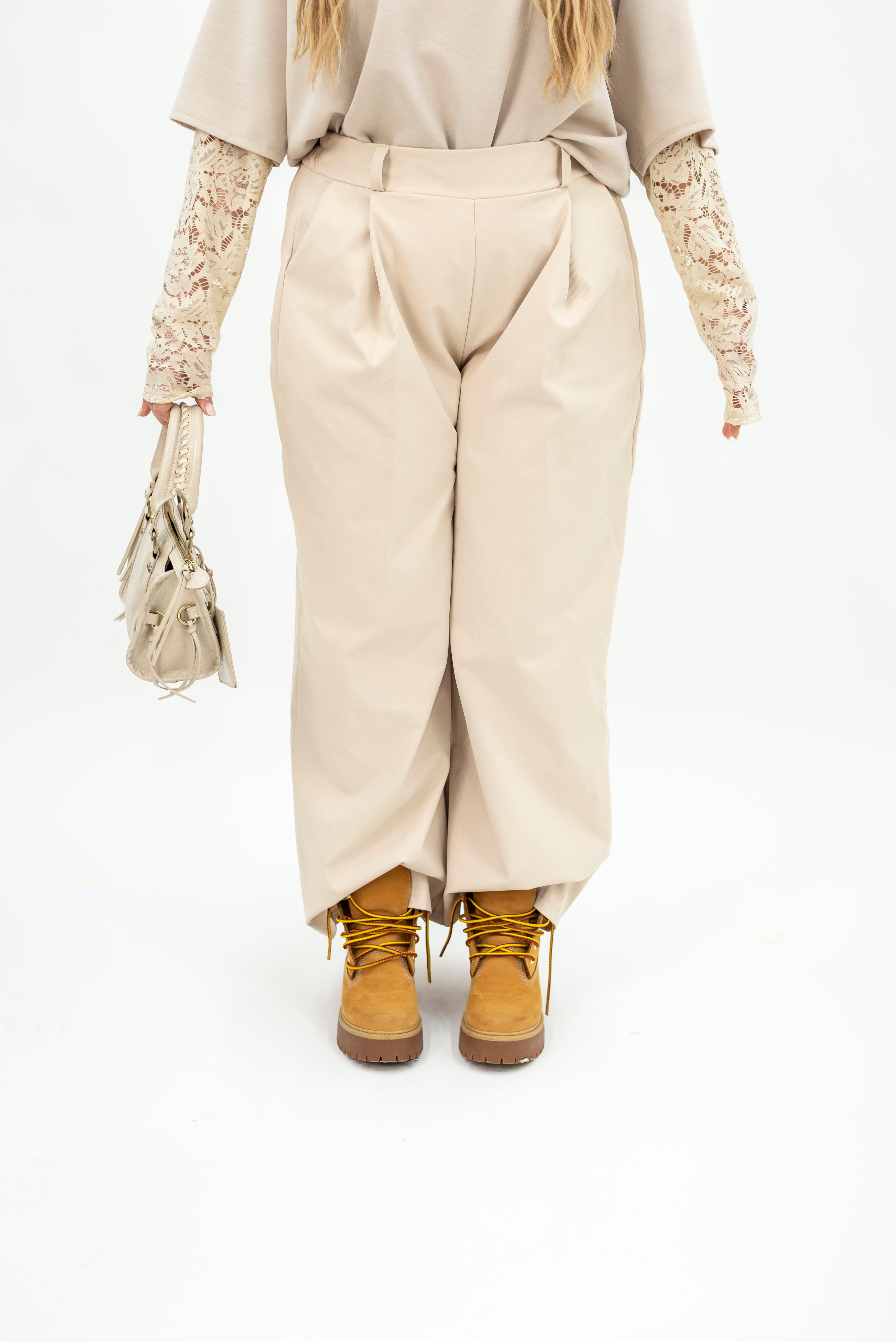 Pantalone Simil Denim Cintura