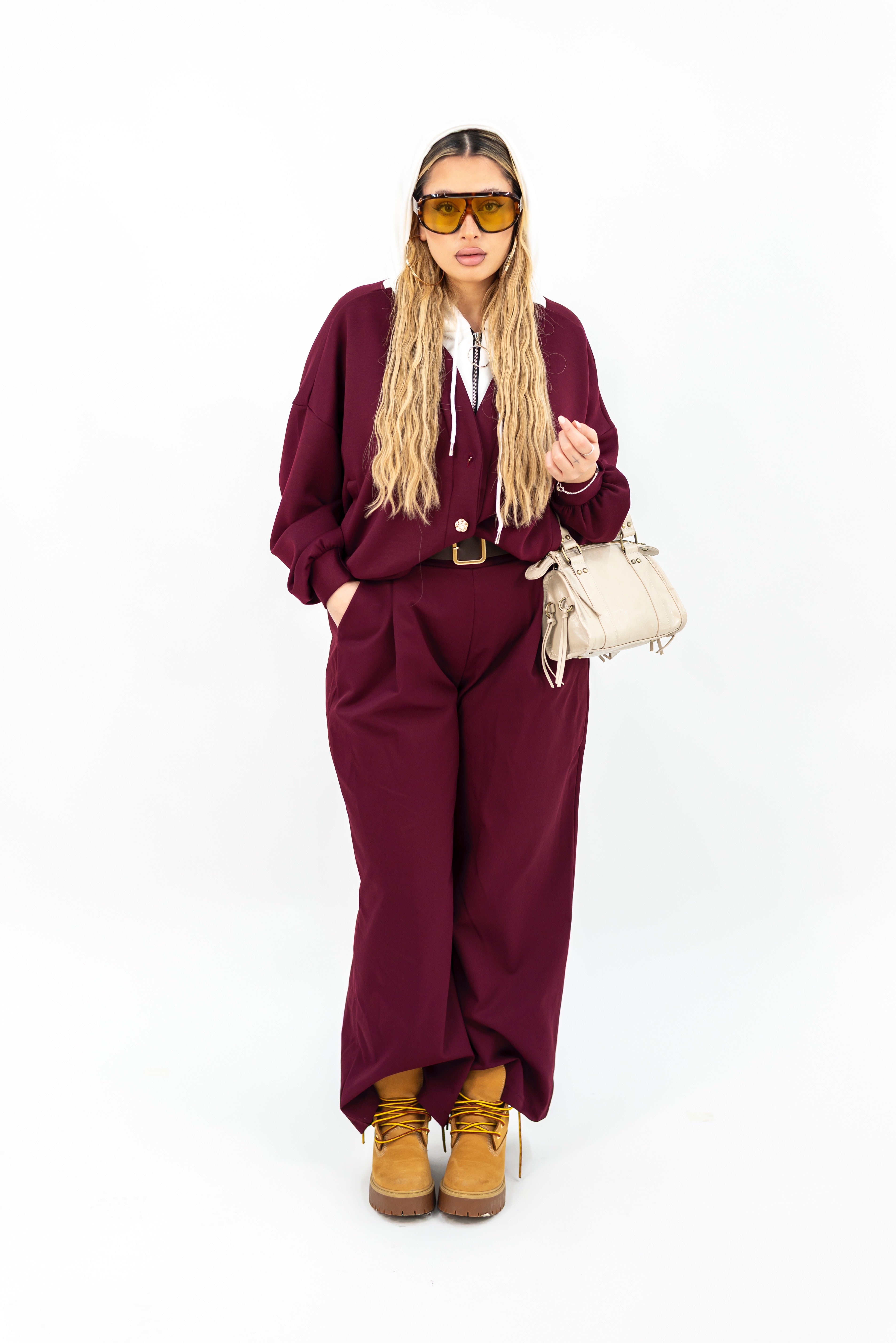 Pantalone Simil Denim Cintura