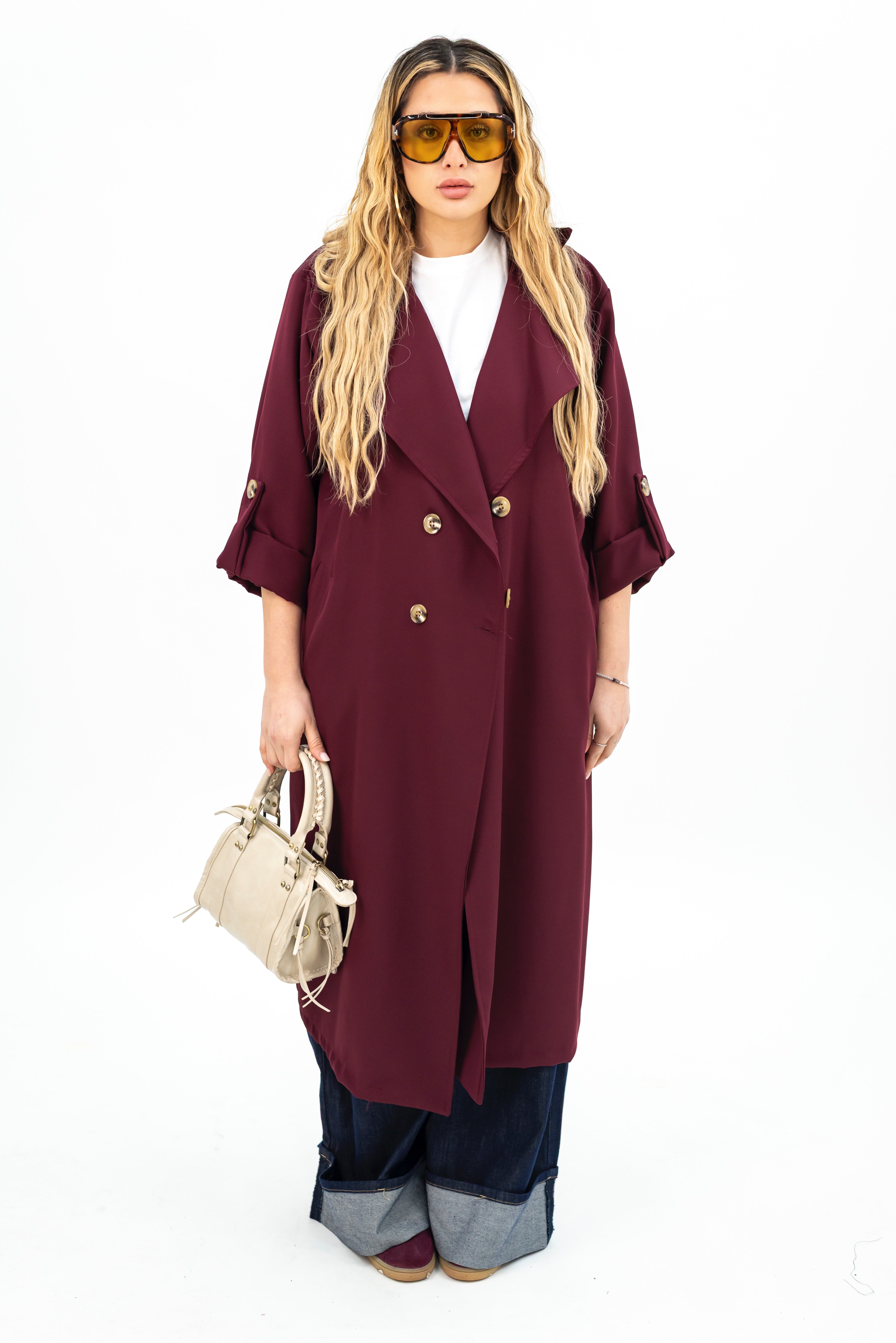 Trench Lungo Doppio Petto